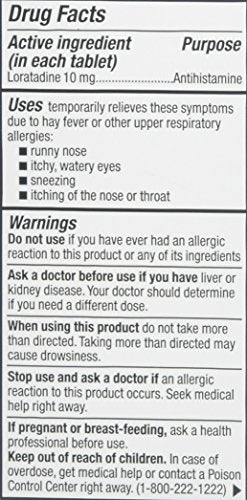 Allergy Relief , 24 Hour Allergy Relief , Loratadine 10mg Tab , 100 Tab - Image 3