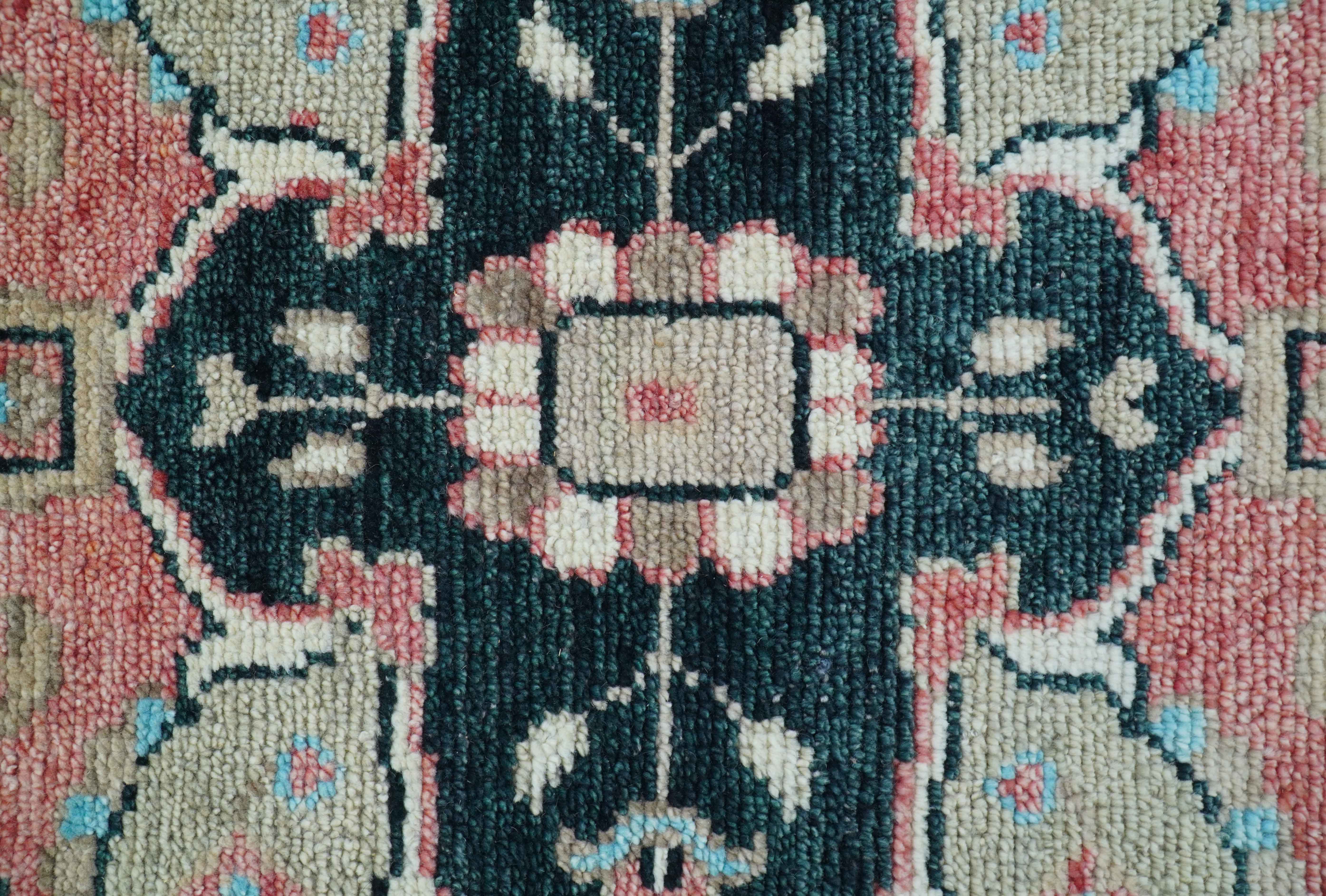 Allure Custom Made Turkish Design Beige Hand Knotted Wool Rug - Image 4