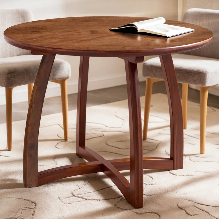 Alma 36 Inches Round Dining Table for 4, Mid-Century Modern Kitchen & Dining Room Tables - Image 10
