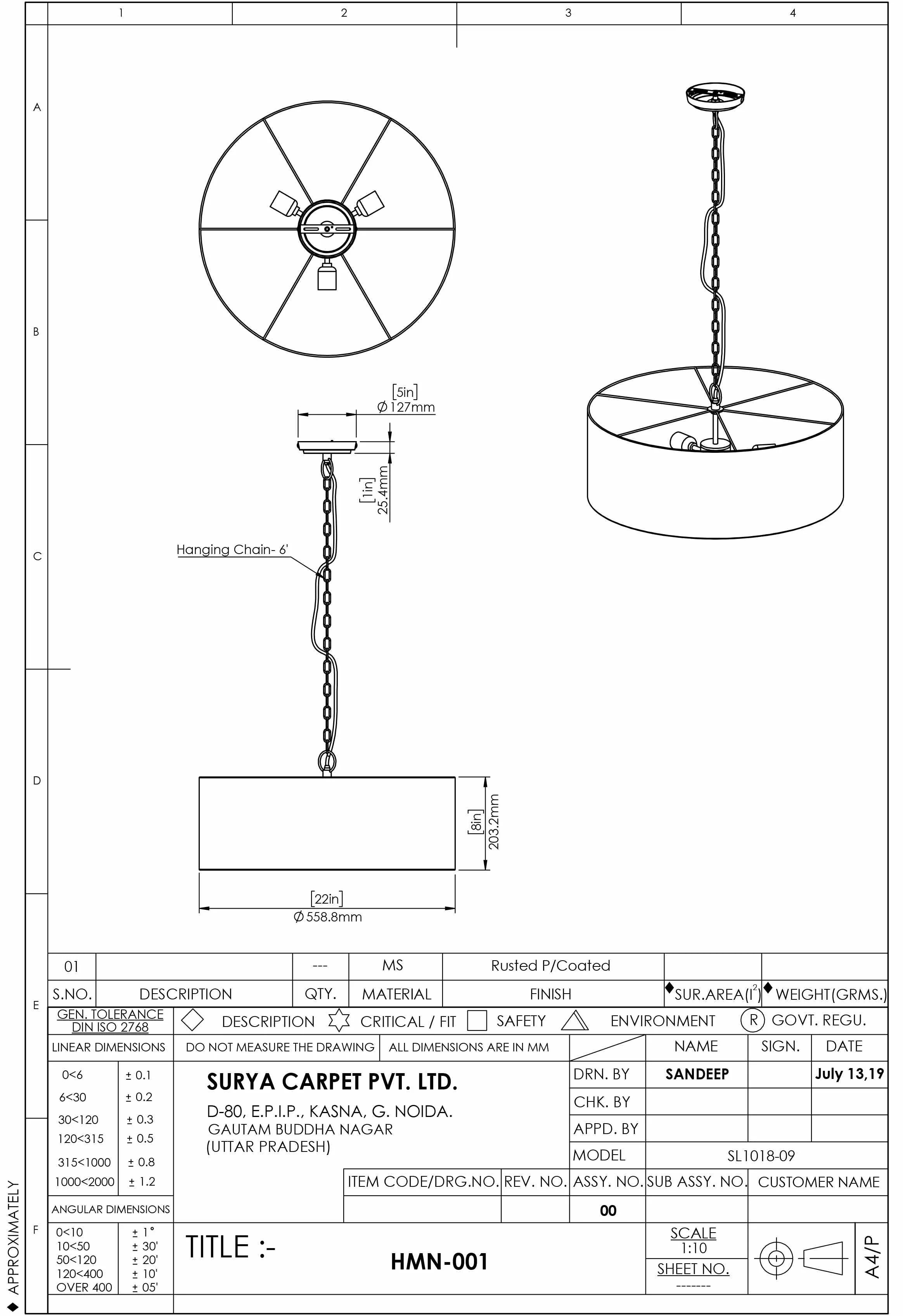 Aloguinsan Ceiling Light - Clearance - Image 3