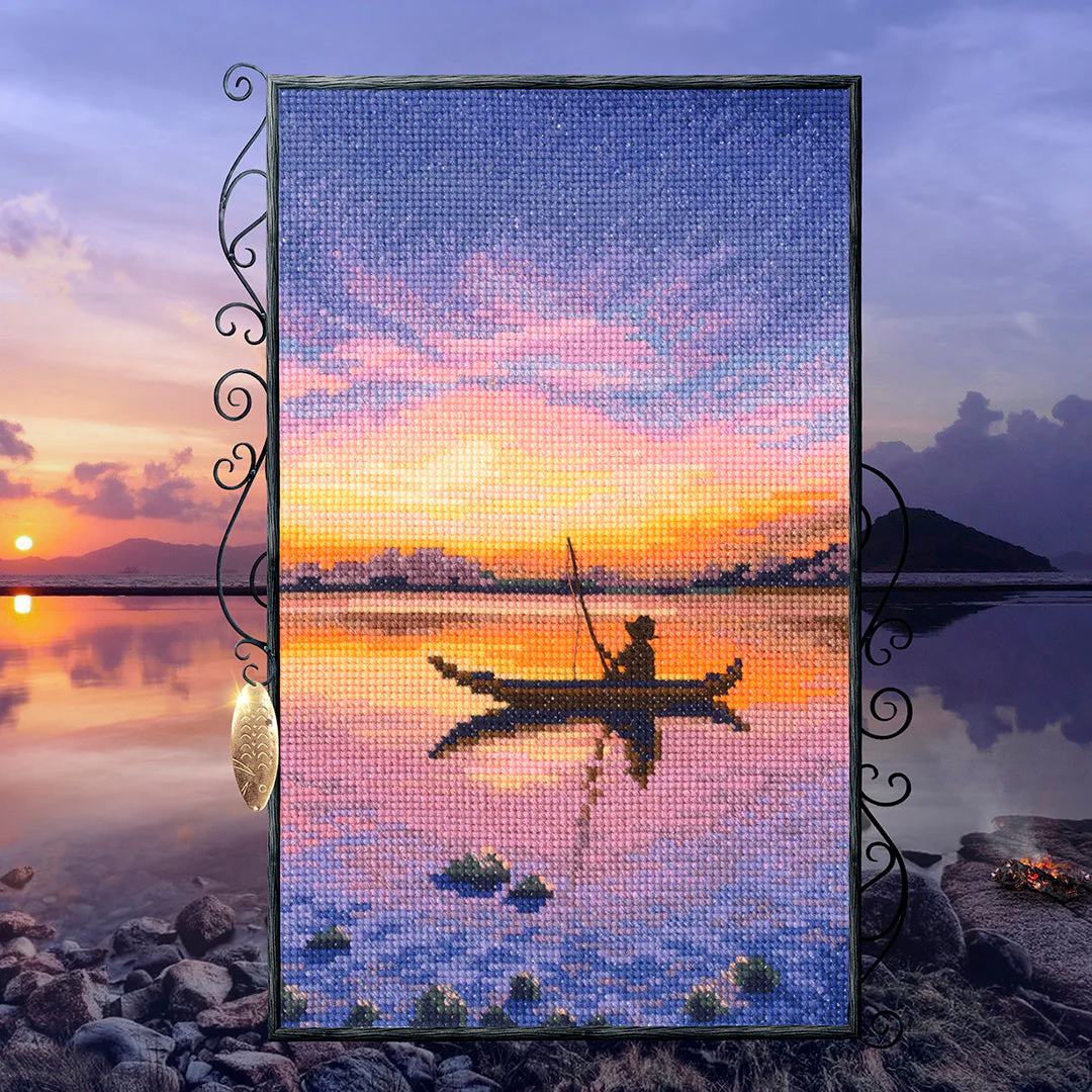 Alone with the dawn M1051 Counted Cross Stitch Kit - Image 2