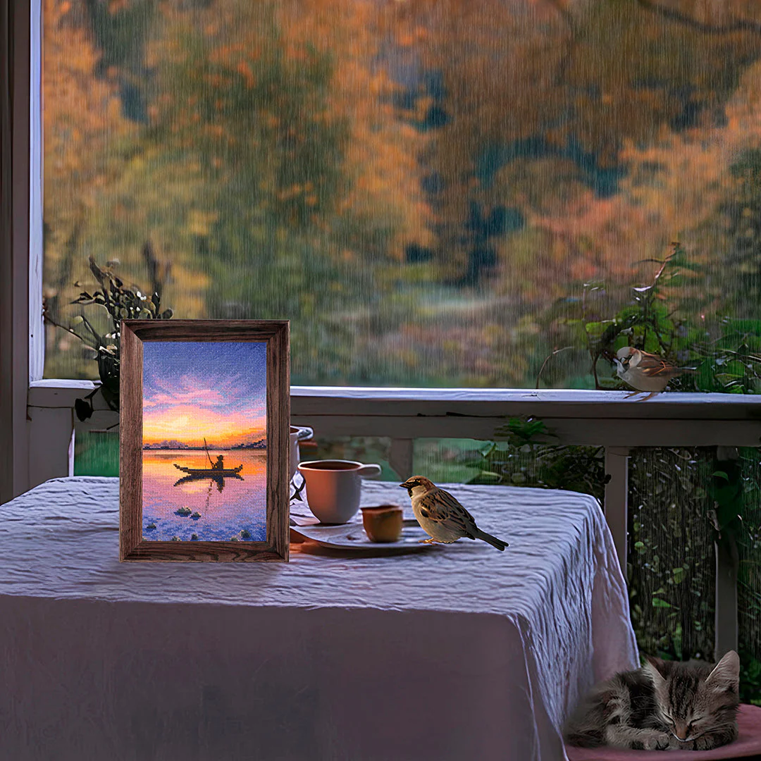 Alone with the dawn M1051 Counted Cross Stitch Kit - Image 3