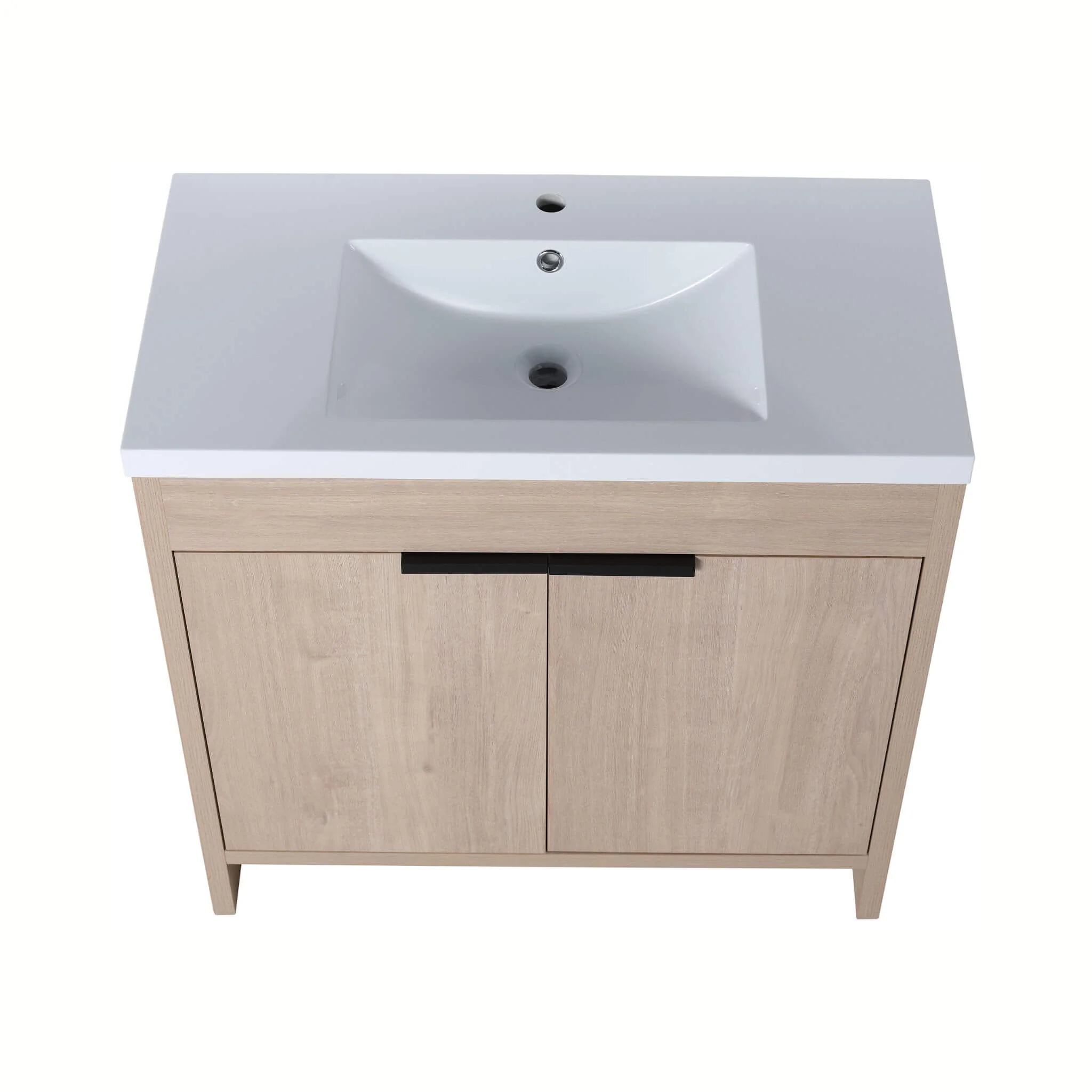 Alora 36-Inch Freestanding Bathroom Vanity With White Resin Sink (SAK92710) - Image 5