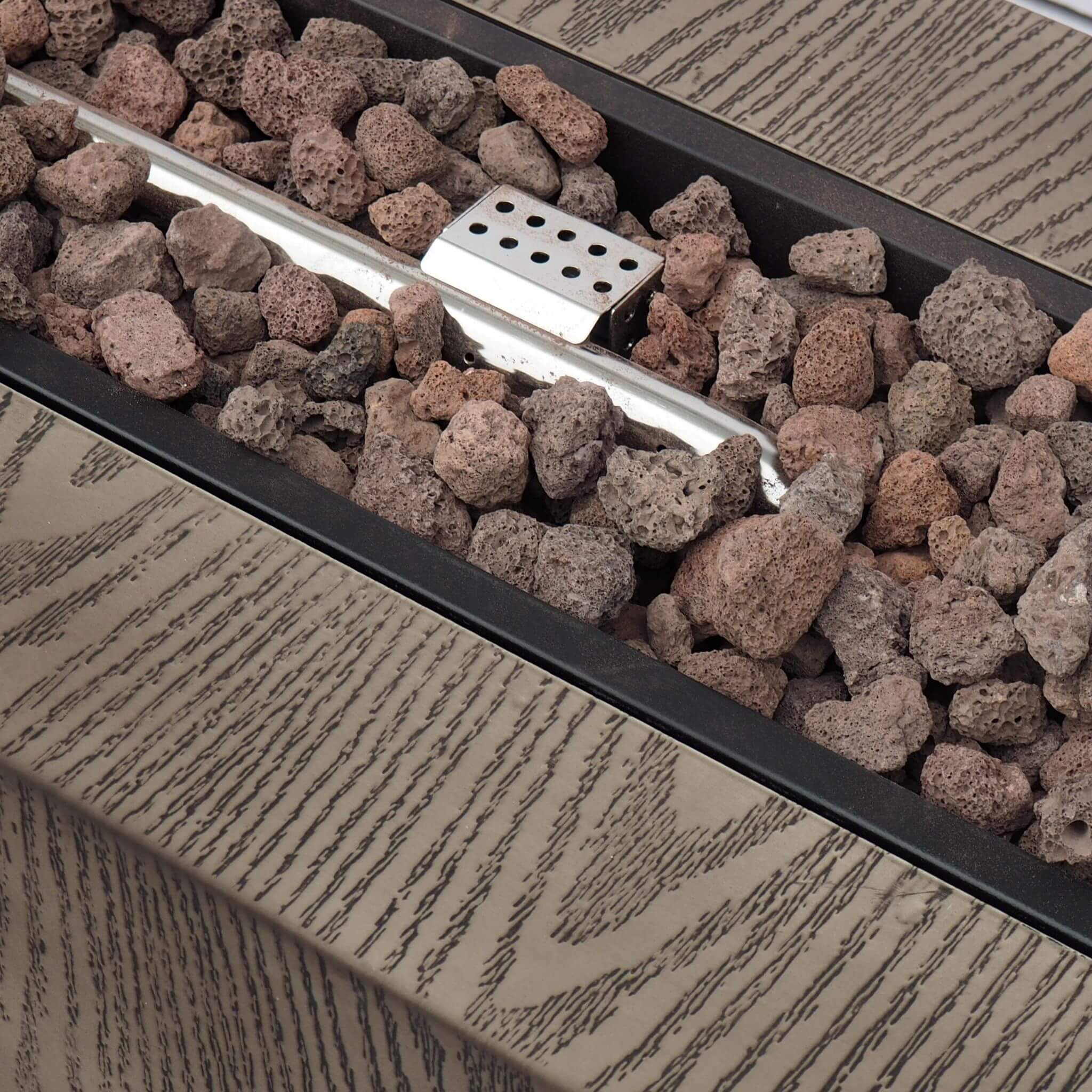 Alora 48-Inch Modern 50K BTU Outdoor Rectangular Propane Gas Fire Pit With Lava Rocks (SAK82521) - Image 10