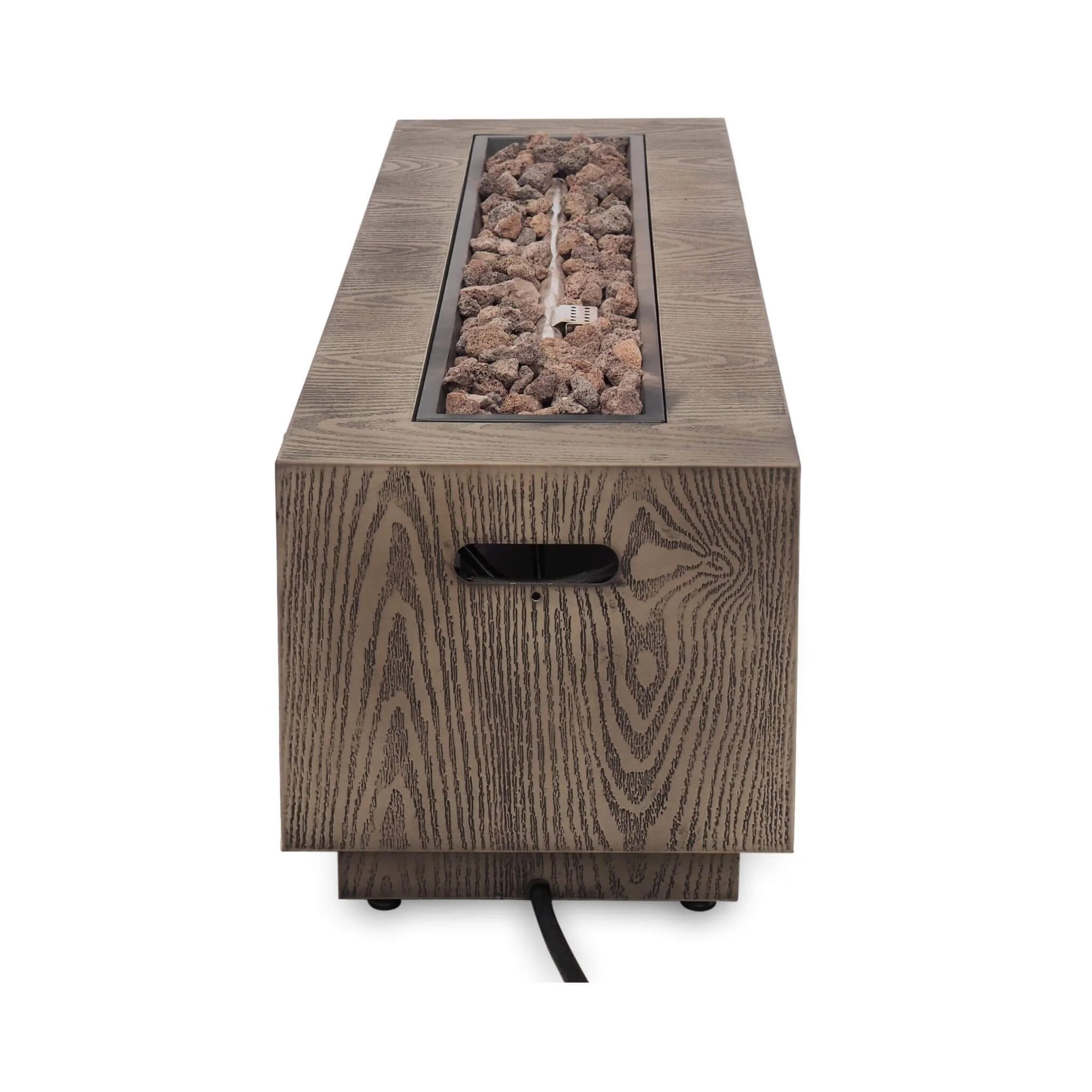 Alora 48-Inch Modern 50K BTU Outdoor Rectangular Propane Gas Fire Pit With Lava Rocks (SAK82521) - Image 3