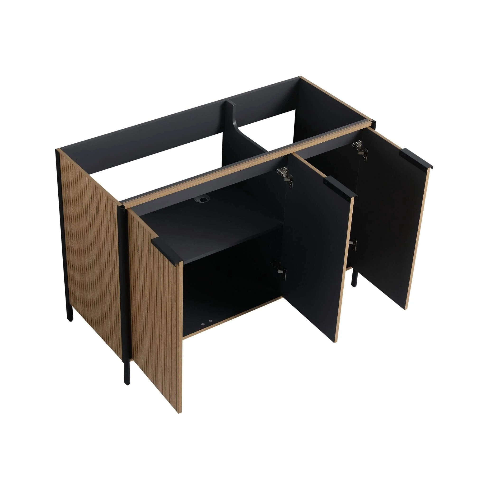 Alora 48-Inch Modern Light Coffee Freestanding Vanity With Resin Sink (SAK71630) - Image 21