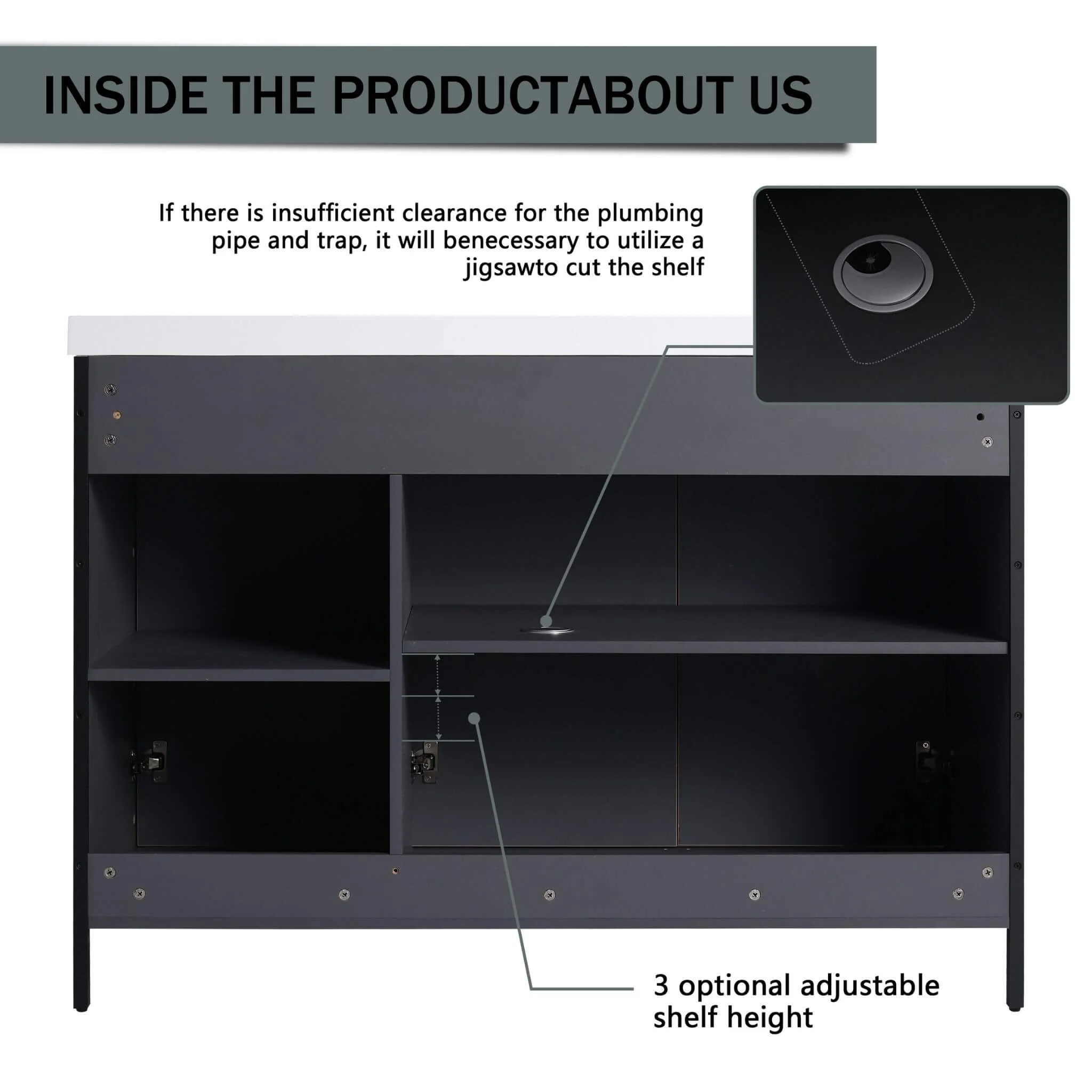 Alora 48-Inch Modern Light Coffee Freestanding Vanity With Resin Sink (SAK71630) - Image 6