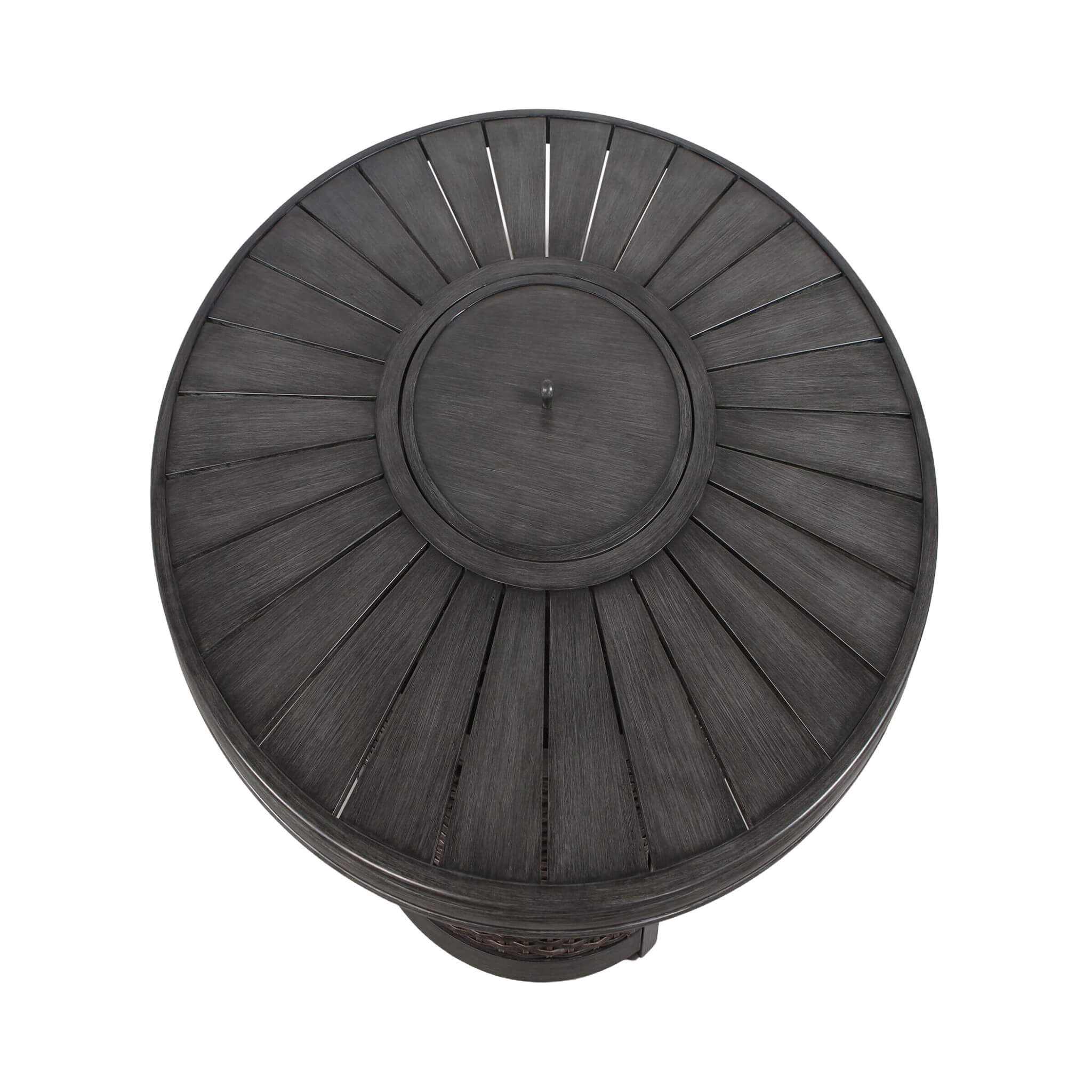 Alora 52-Inch Propane Fire Pit Wicker Table With Aluminum Top (SAK28510) - Image 5