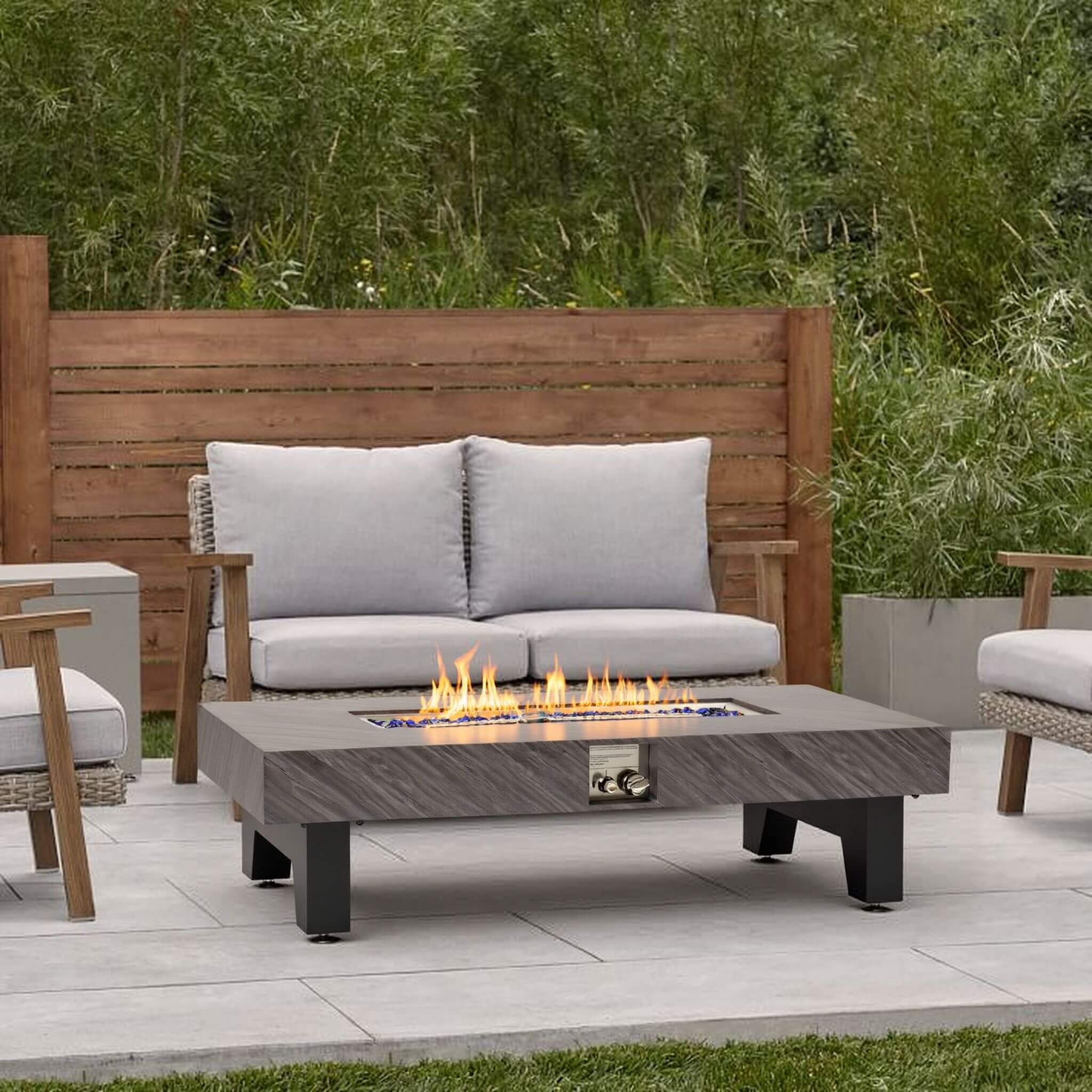 Alora 54-Inch Modern Outdoor Propane Fire Pit Table With Waterproof Cover (SAK42628) - Image 18