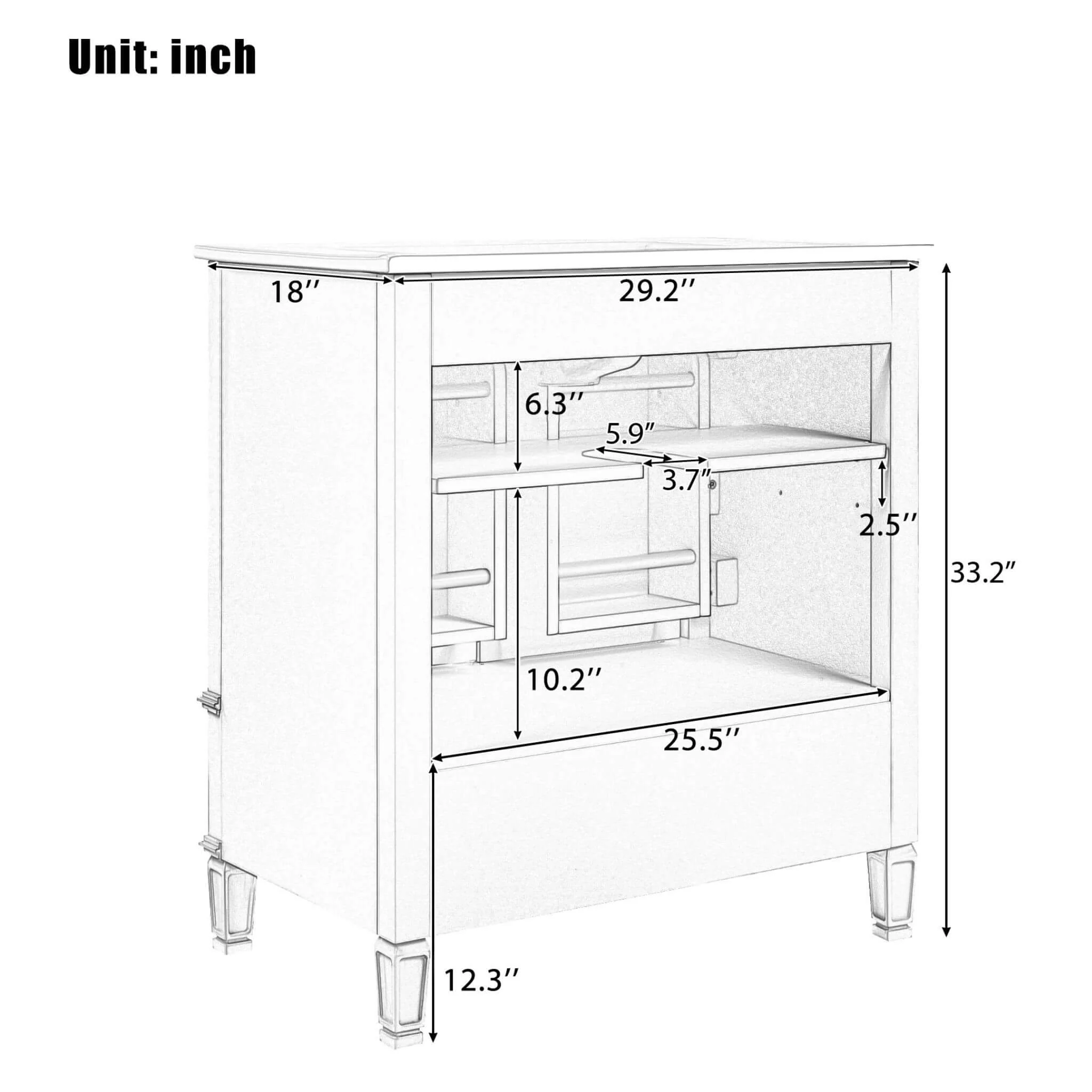 Alora 60-Inch Green Vintage Double Sink Vanity With Cabinets And Drawers (SAK19524) - Image 13
