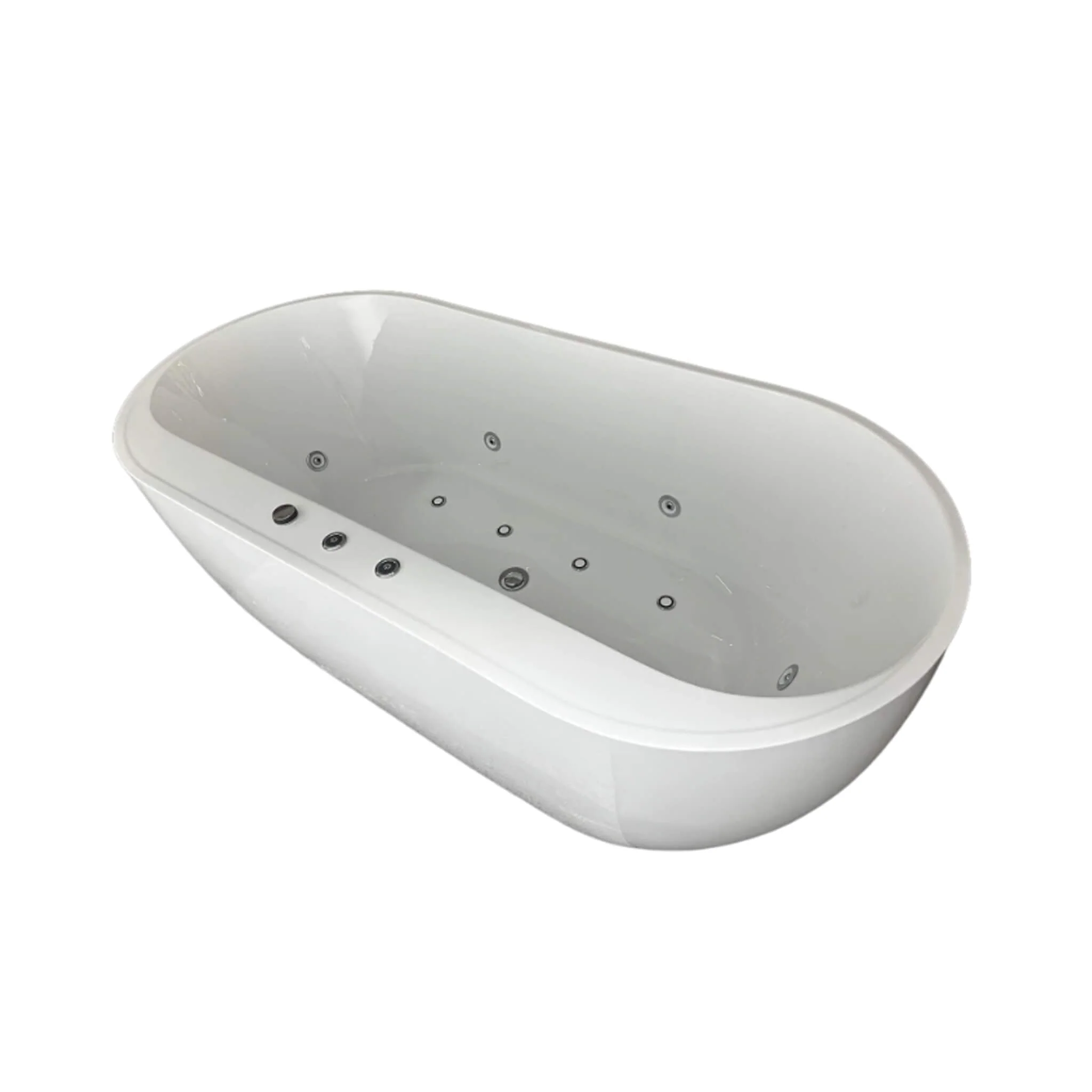 Alora Cascade 67-Inch Whirlpool Air Bath Soaking Tub With Adjustable Air Blower [No Faucet] (SAK24960) - Image 3