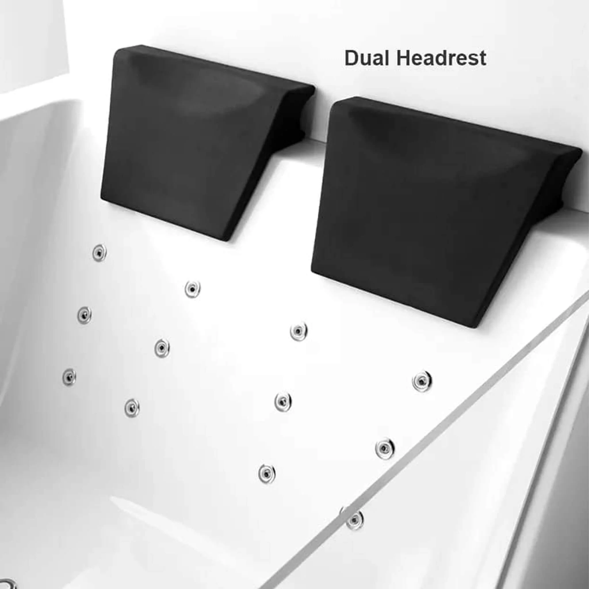 Alora Solstice 71-Inch Luxury 2-Person Acrylic Whirlpool Tub With LED Lights Jets And Faucet (SAK91752) - Image 3