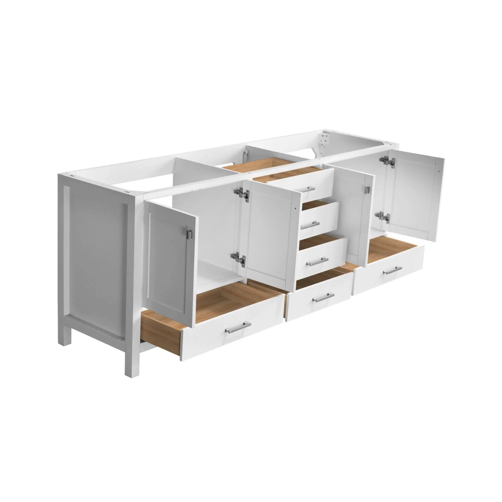 Alora 84-Inch Double Basin Freestanding Bathroom Vanity With Solid Wood Frame [No Faucet] (SAK81794) - Image 7