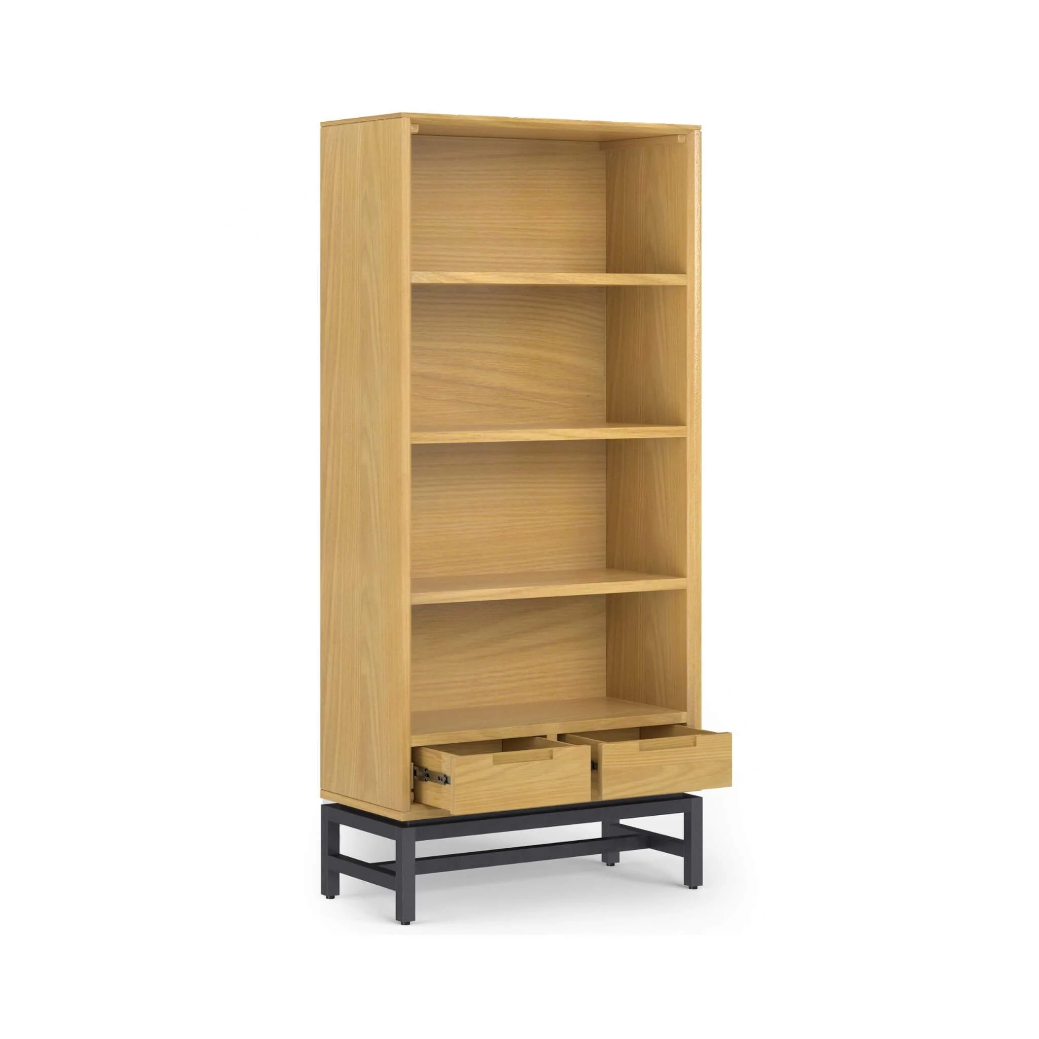 Alora Banting Mid-Century Oak Veneer Bookcase With Adjustable Shelves (SAK35178) - Image 10