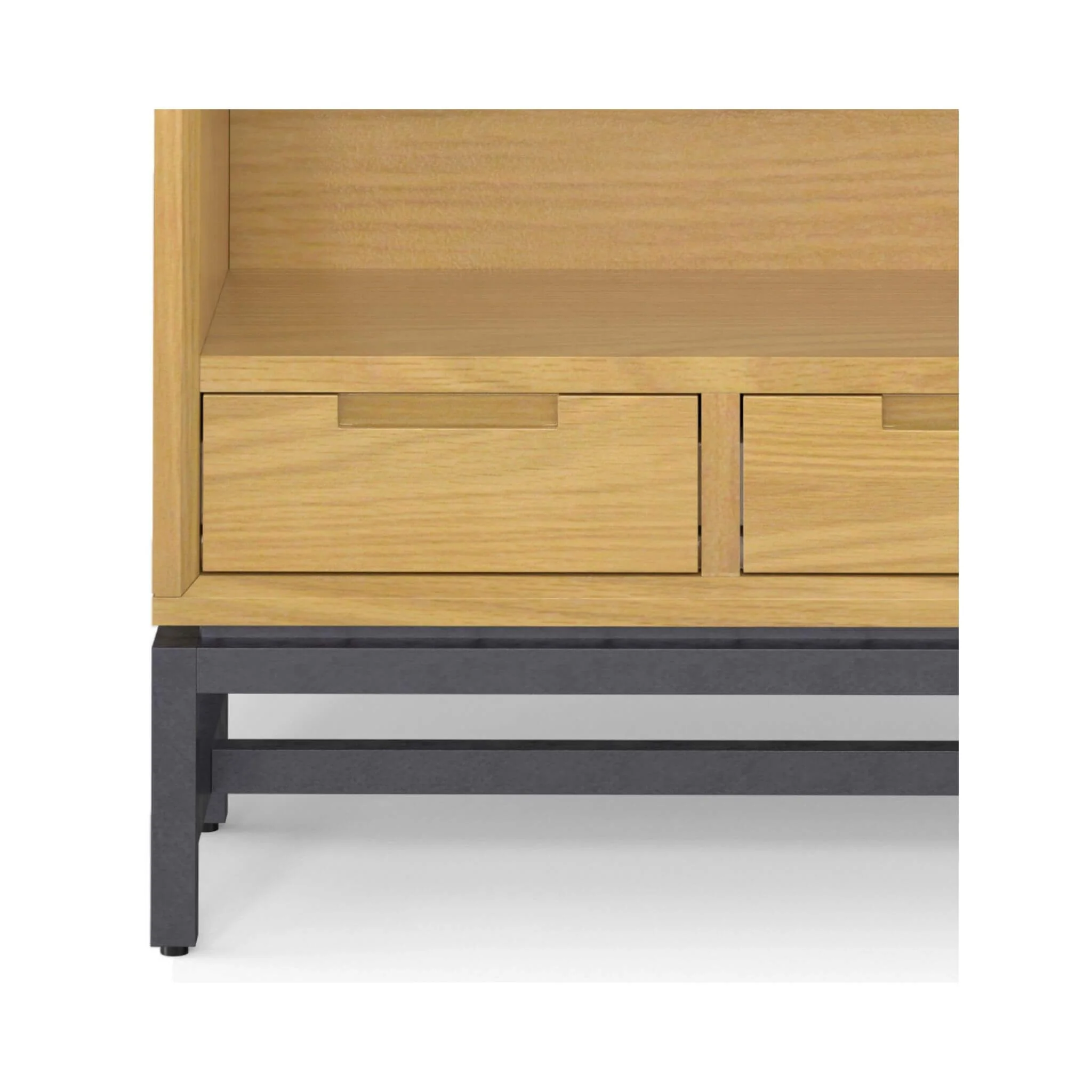 Alora Banting Mid-Century Oak Veneer Bookcase With Adjustable Shelves (SAK35178) - Image 4