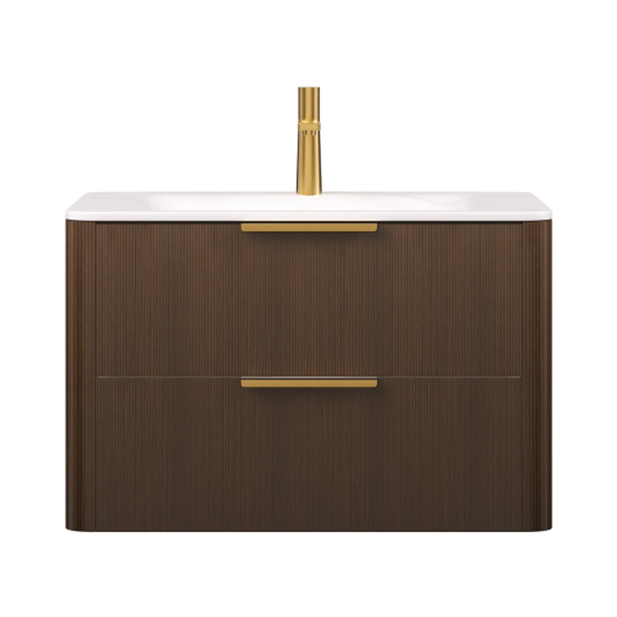 Alora Luxury 30/36-Inch Sintered Stone Floating Bathroom Vanity With Sink (SAK62871) - Image 7