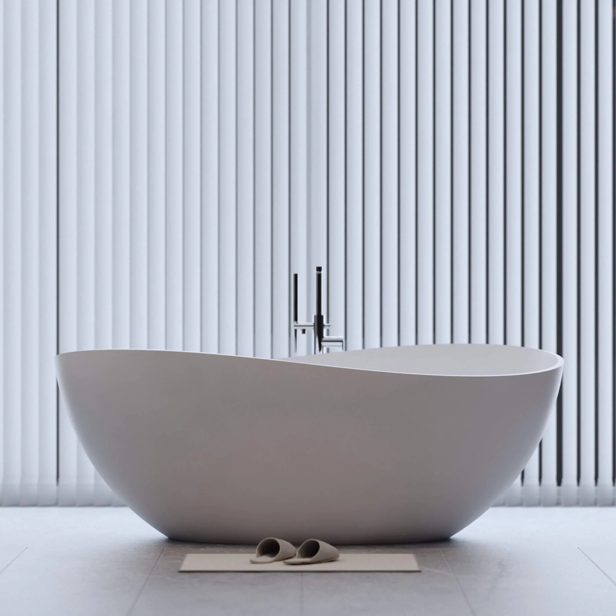 Alora Prestige Luxury 63-Inch Matte White Freestanding Soaking Bathtub With Overflow And Pop-Up Drain (SAK56140)