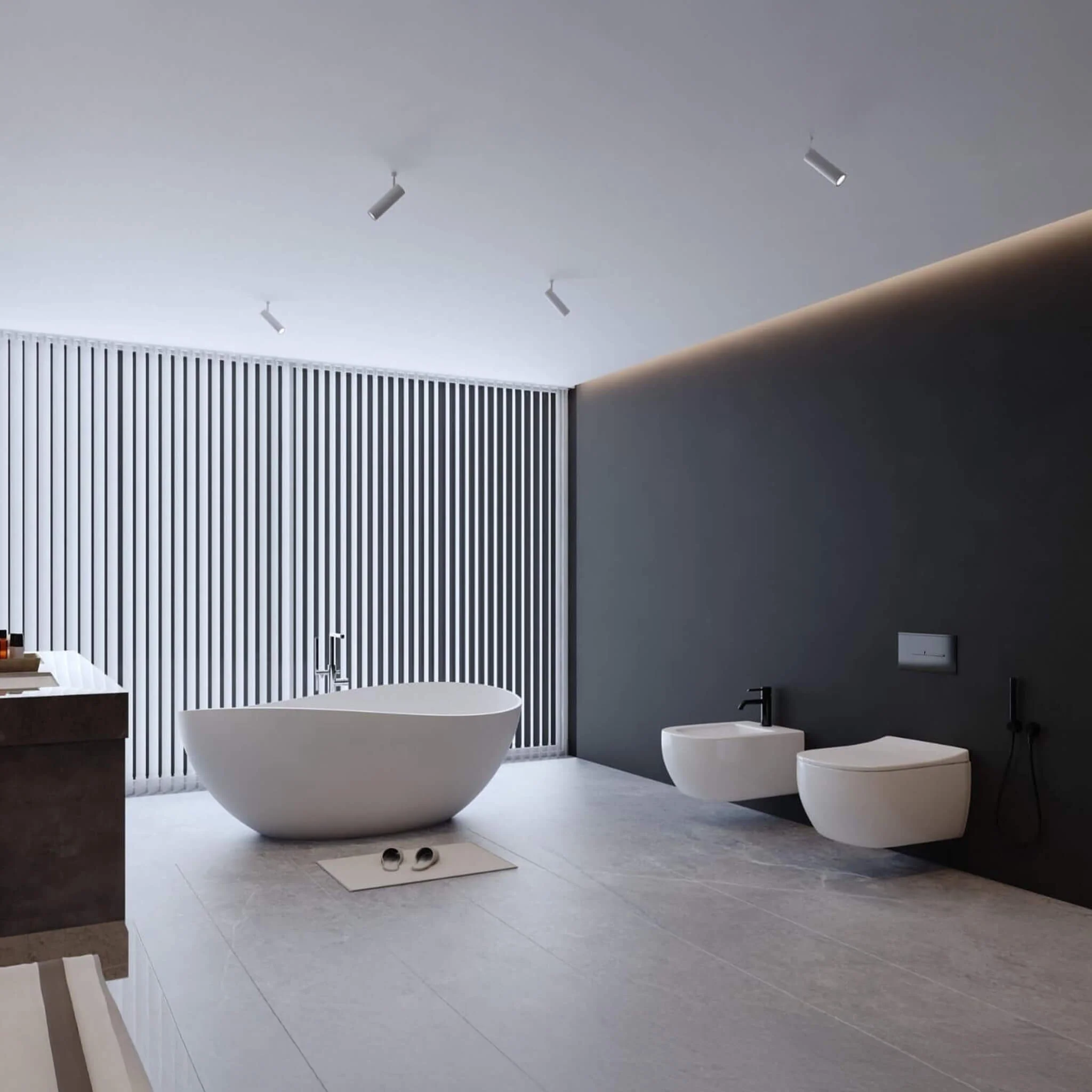 Alora Prestige Luxury 63-Inch Matte White Freestanding Soaking Bathtub With Overflow And Pop-Up Drain (SAK56140) - Image 5
