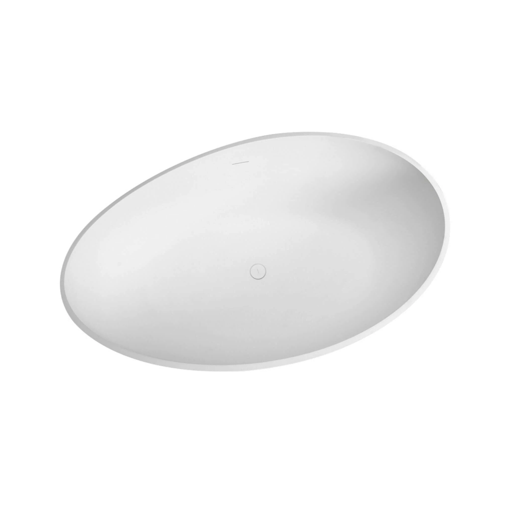 Alora Prestige Luxury 63-Inch Matte White Freestanding Soaking Bathtub With Overflow And Pop-Up Drain (SAK56140) - Image 6