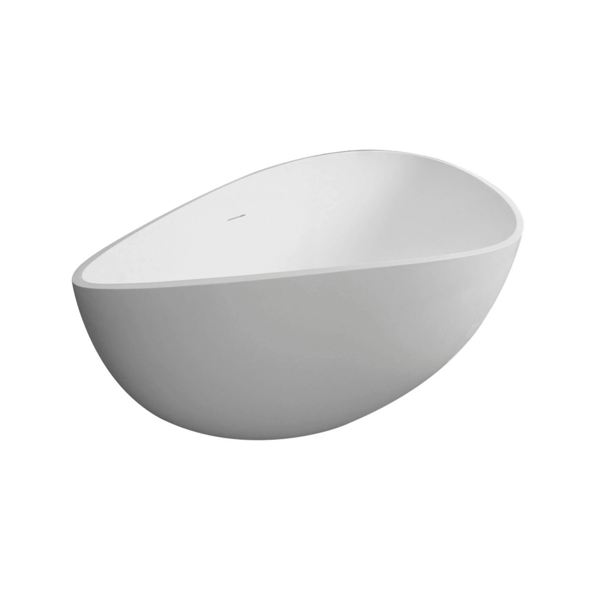 Alora Prestige Luxury 63-Inch Matte White Freestanding Soaking Bathtub With Overflow And Pop-Up Drain (SAK56140) - Image 8