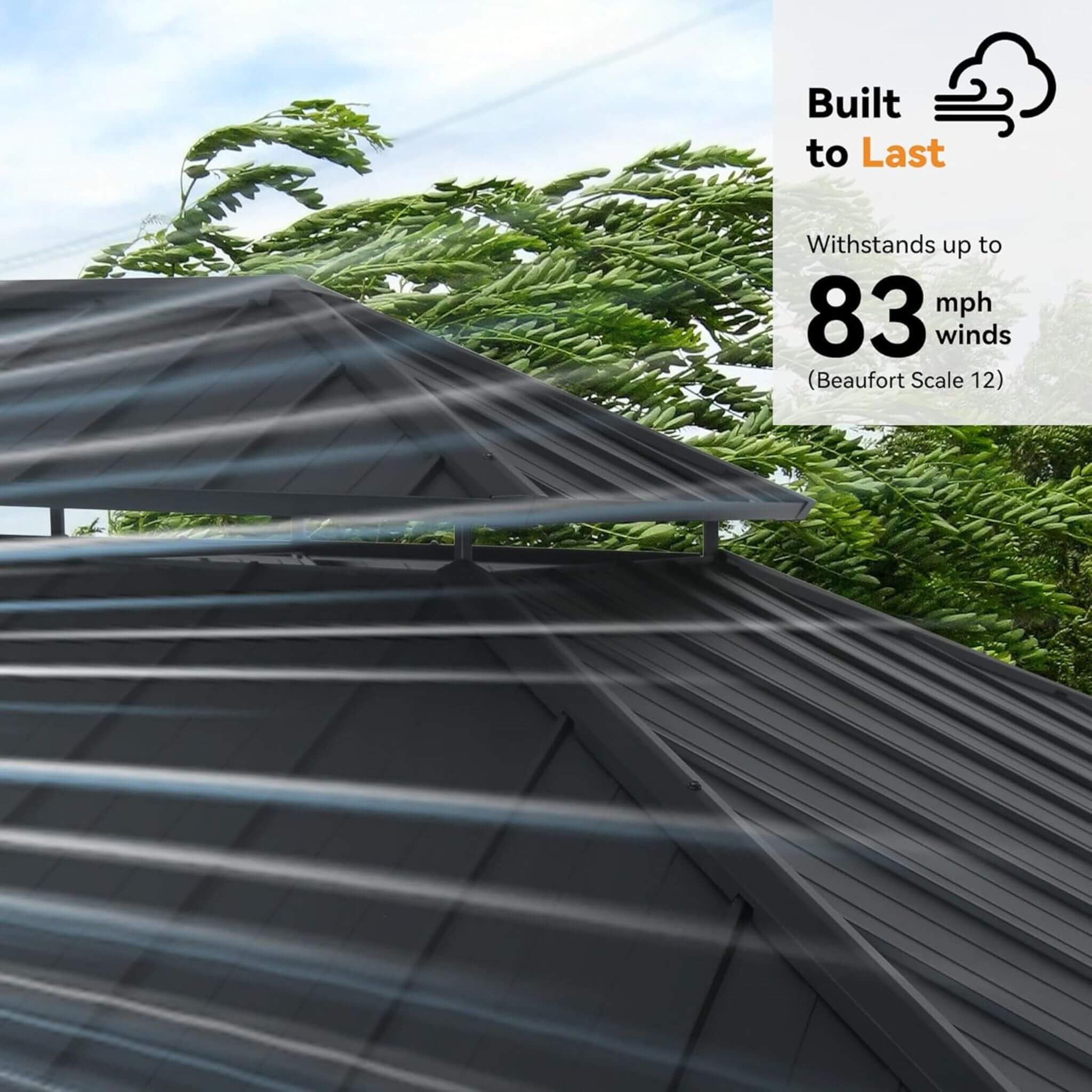 Alora Luxury Double Roof Hardtop Aluminum Gazebo With Decor Hooks, Mosquito Nettings, And LED Lights (SAK91824) - Image 9