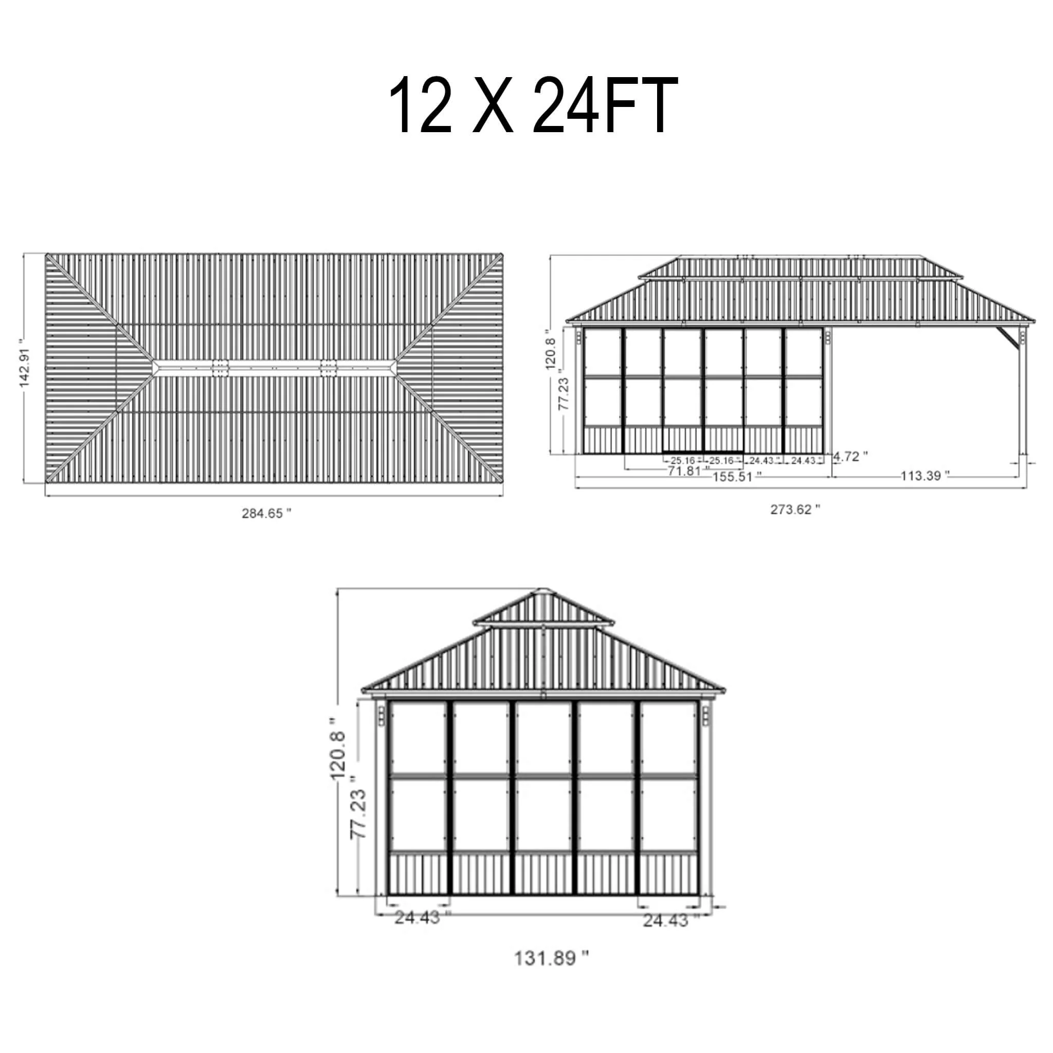 Alora Oasis Luxury Heavy-Duty Hardtop Sunroom With Aluminum Frame And LED Lights (SAK79102) - Image 22