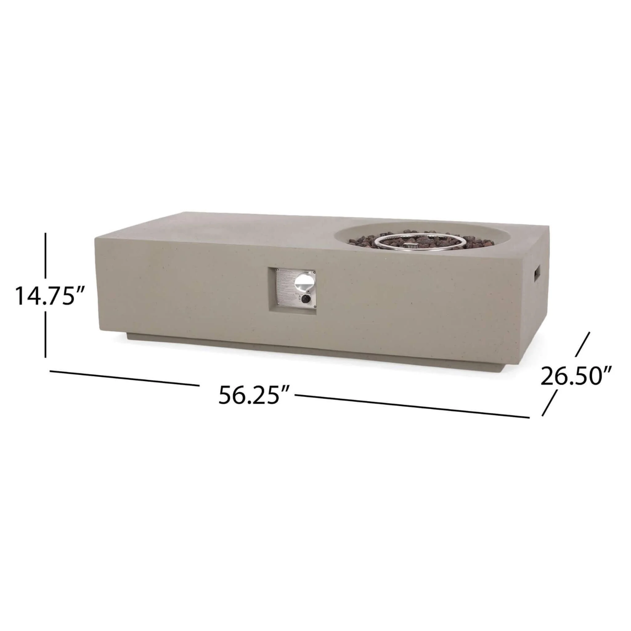 Alora Premium 56-Inch Modern 50K BTU MGO Fire Pit Coffee Table (SAK17643) - Image 15
