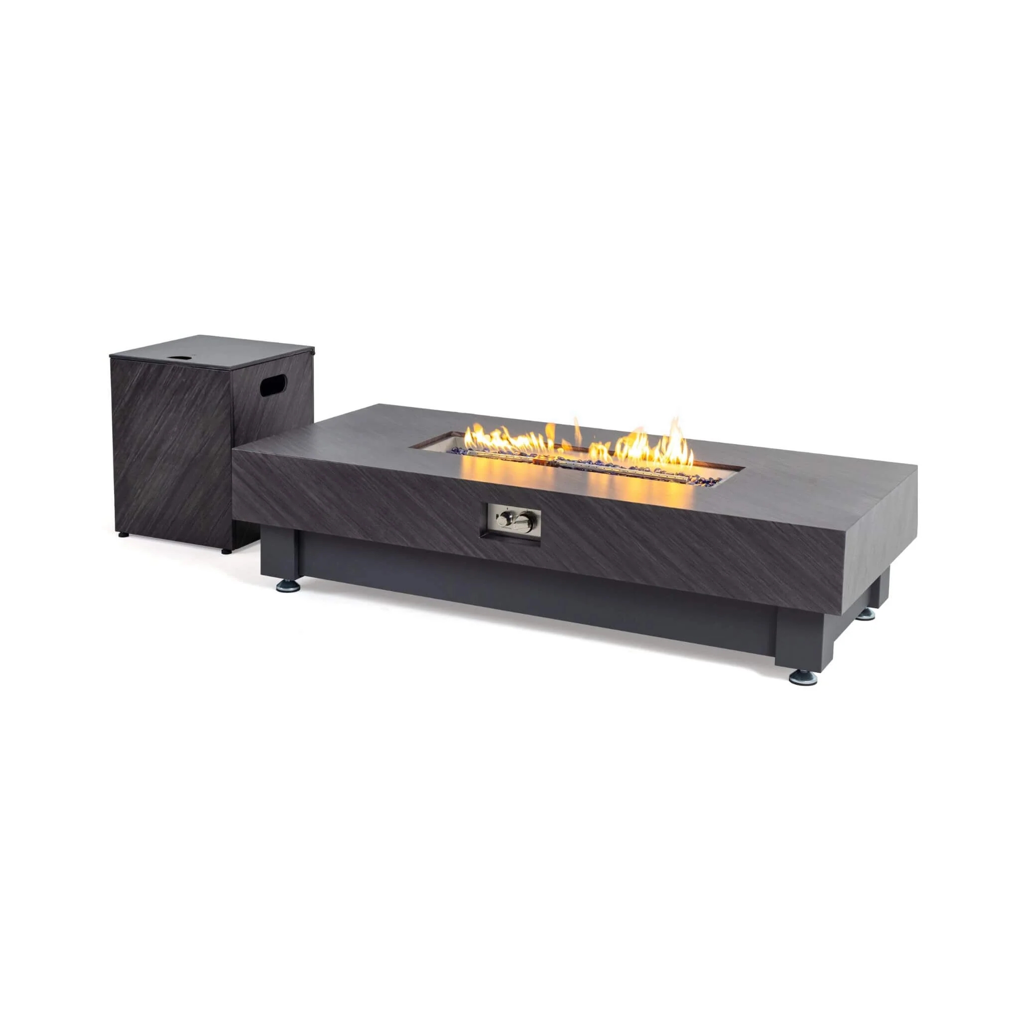 Alora Premium 60-Inch Rectangular Outdoor Modern Propane Fire Pit Table With Rain Cover (SAK91273) - Image 10