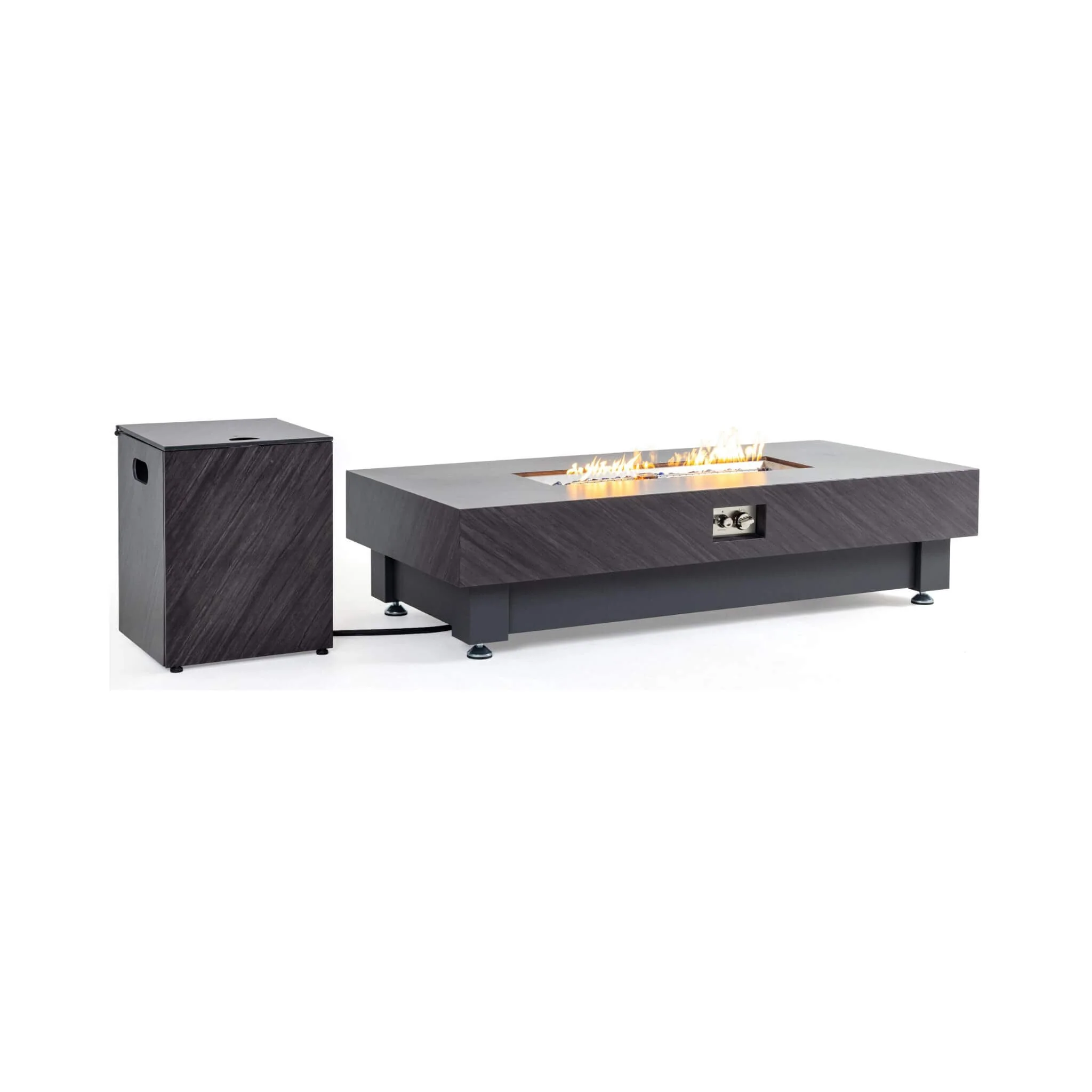Alora Premium 60-Inch Rectangular Outdoor Modern Propane Fire Pit Table With Rain Cover (SAK91273) - Image 24