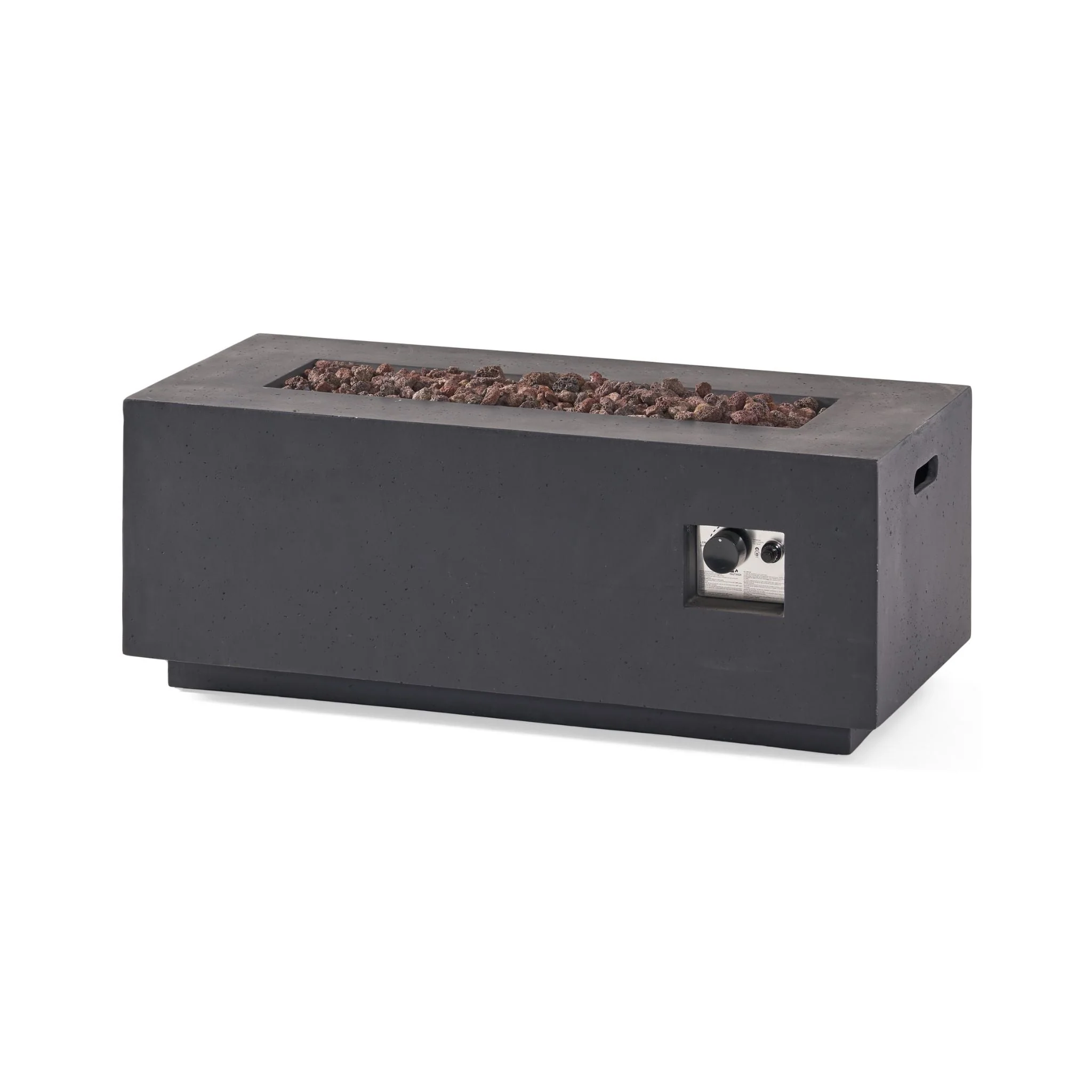 Alora Premium Outdoor Contemporary 40K BTU Rectangular Propane Gas Fire Pit Table (SAK96153) - Image 10