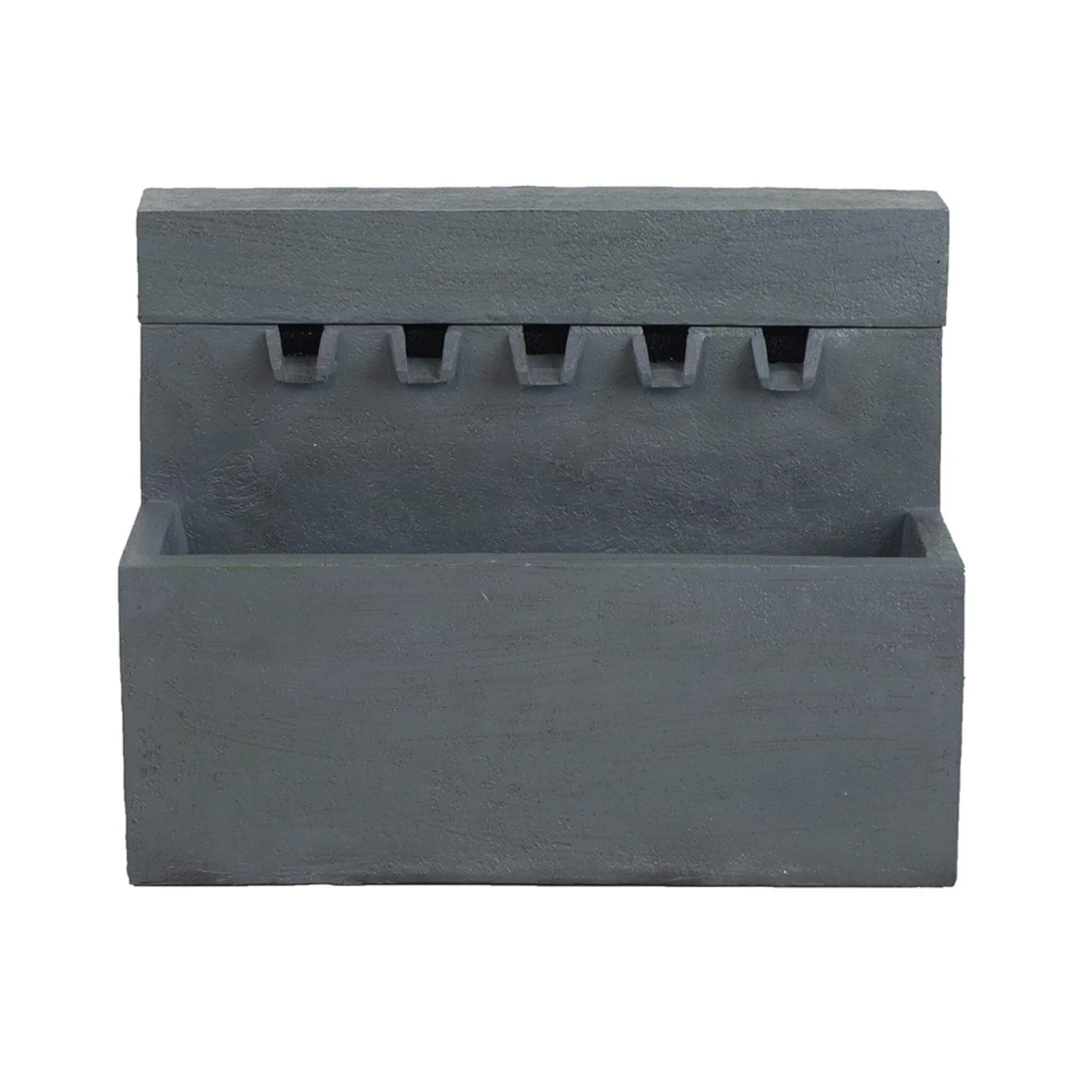 Alora Premium Outdoor Contemporary Modern Rectanglar Decorative Water Fountain, Gray (SAK09215) - Image 3