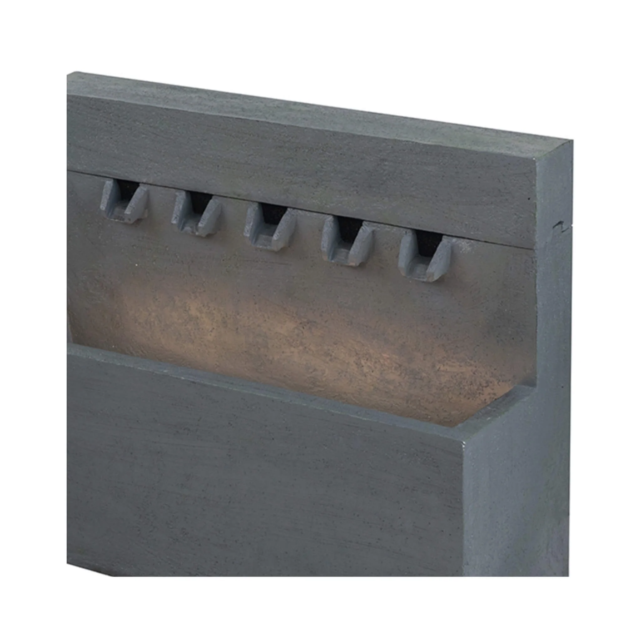 Alora Premium Outdoor Contemporary Modern Rectanglar Decorative Water Fountain, Gray (SAK09215) - Image 5