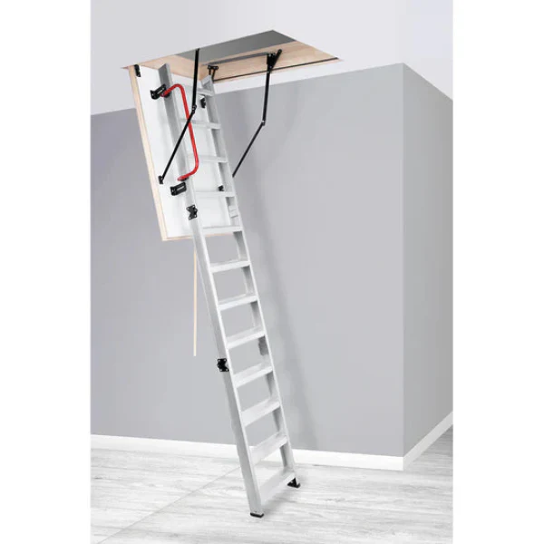 Aluminum Aesthetic Attic Ladder - 47in x 23.5in - Image 2