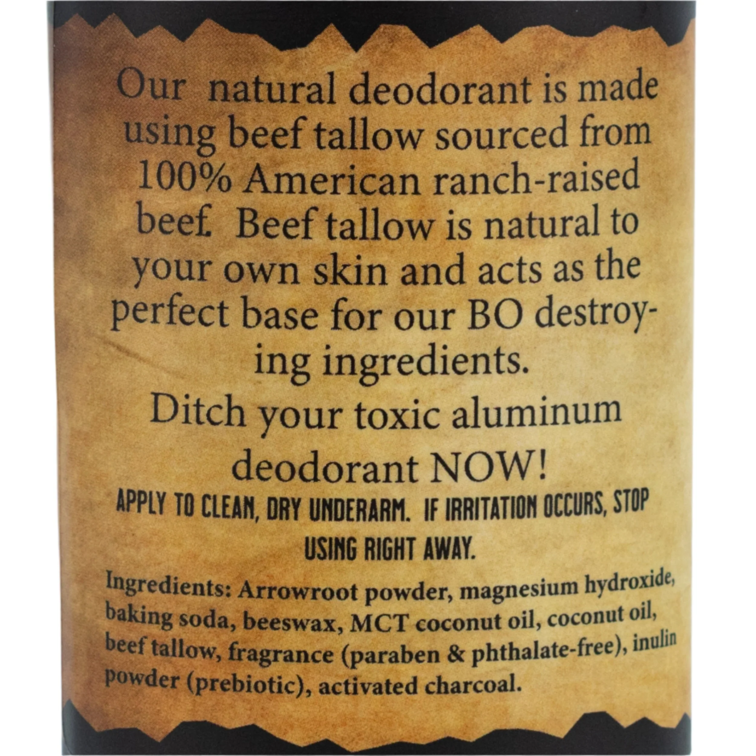 Aluminum-Free Beef Tallow Deodorant Bundle Pack | 2.75 oz Each | Wild Ass Soap - Image 6