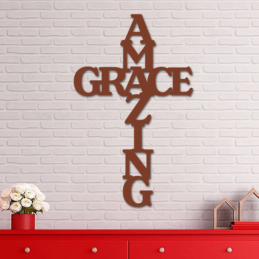 Amazing Grace Cross Sign - Image 5