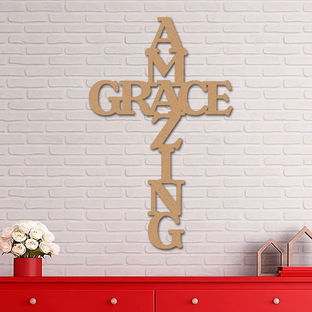 Amazing Grace Cross Sign - Image 7