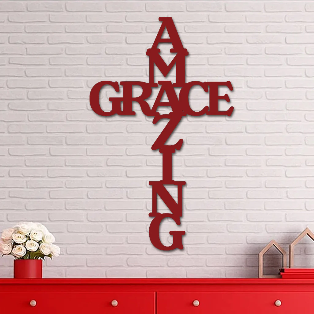 Amazing Grace Cross Sign - Image 8