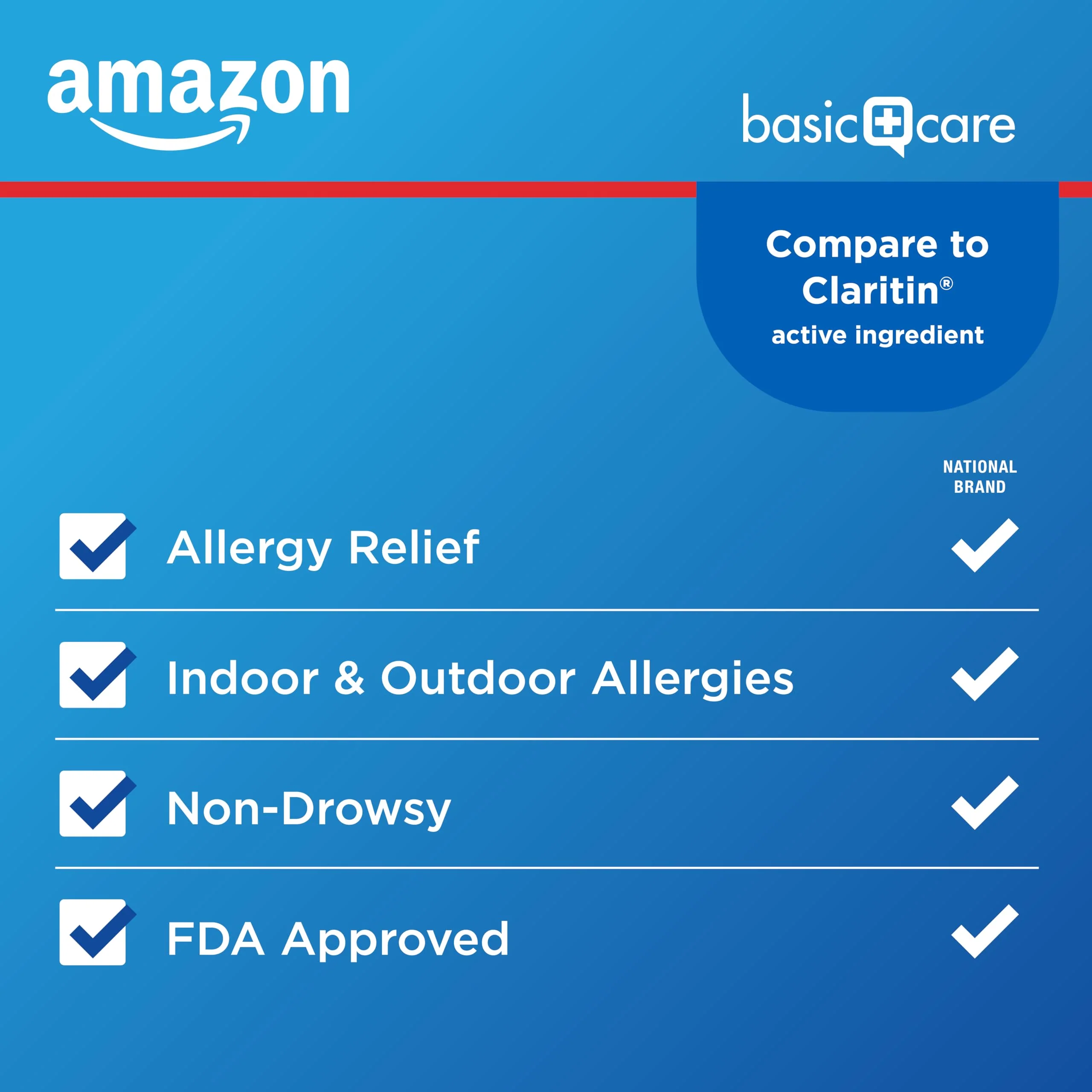 Amazon Basic Care Allergy Relief Loratadine Tablets 10 mg, 30 Count - Image 6