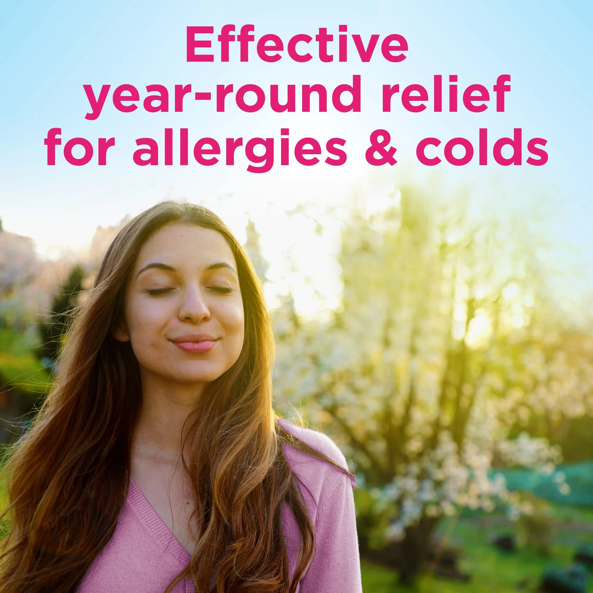 Amazon Basic Care Complete Allergy Relief, Diphenhydramine HCl 25 mg, Relieves Symptoms, Antihistamine Tablets, 400 Count - Image 4