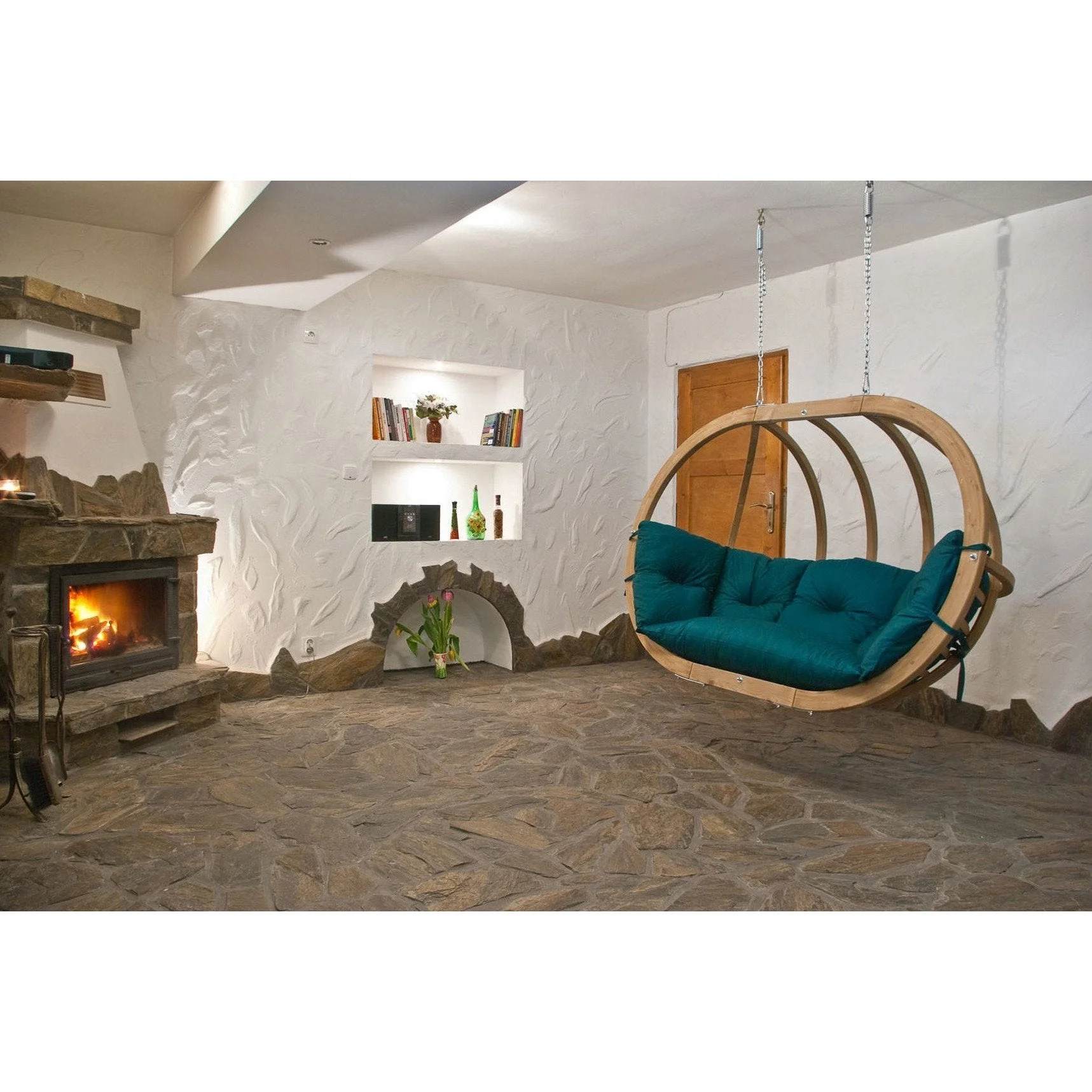 Amazonas Globo Royal Double Seater Hanging Chair with Cushions & Stand Set - Image 5