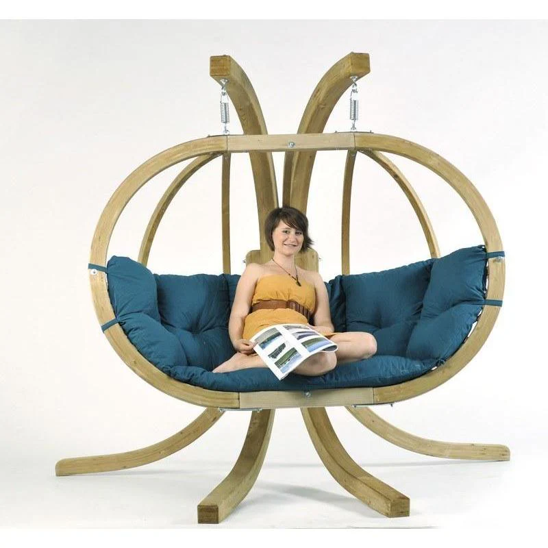 Amazonas Globo Royal Green Double Seater Hanging Chair - Image 2