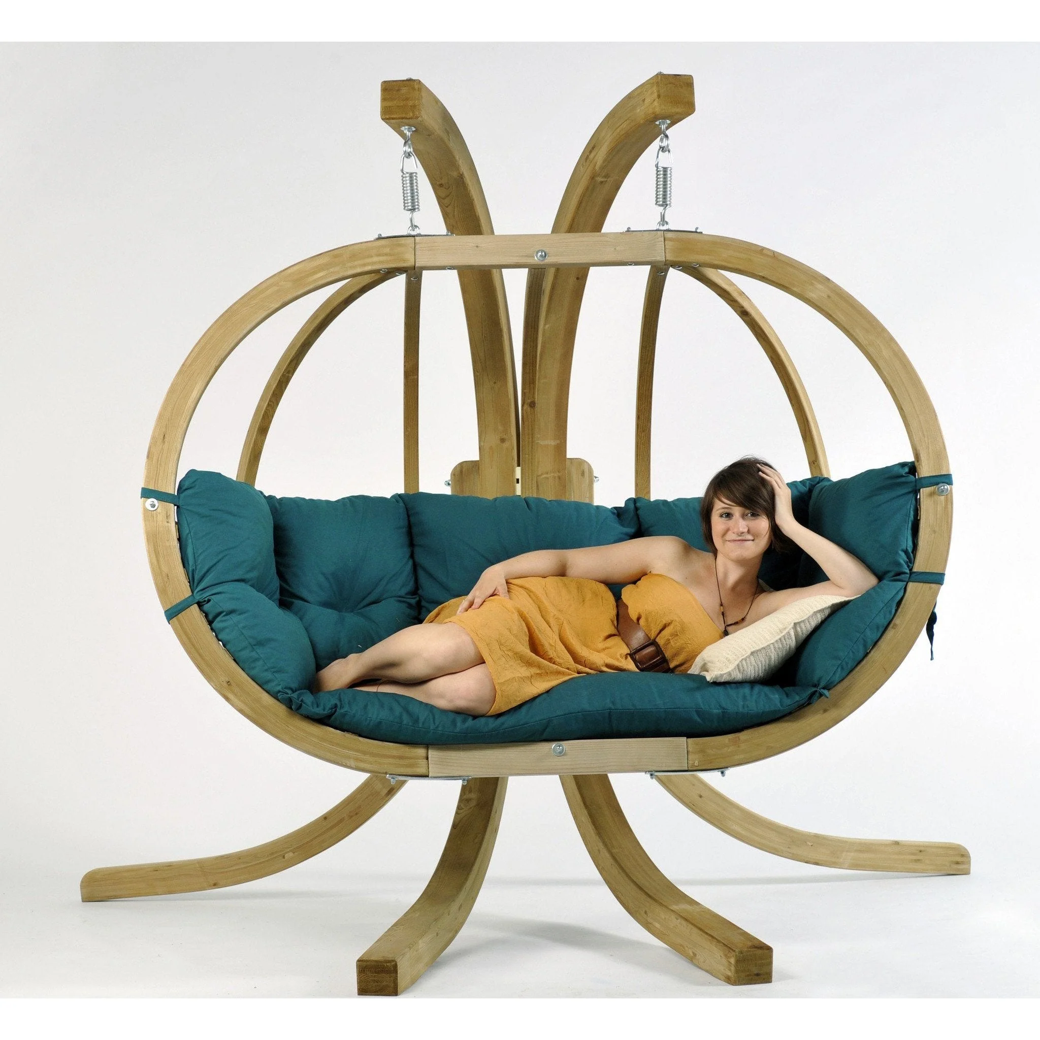 Amazonas Globo Royal Green Double Seater Hanging Chair - Image 5