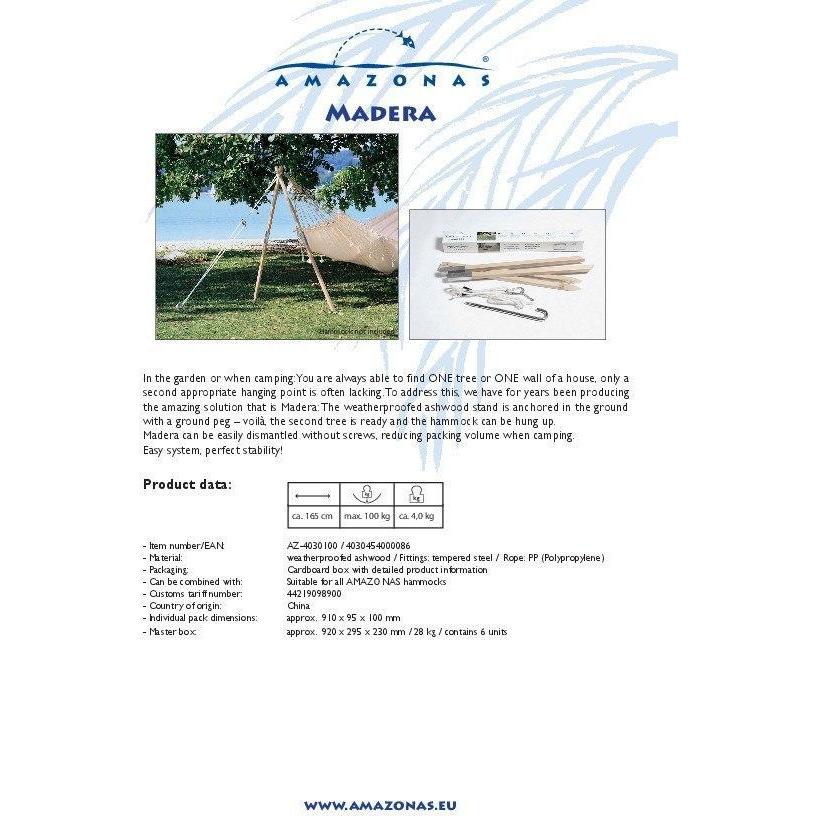 Amazonas Madera Wooden Post Hammock Stand - Image 5