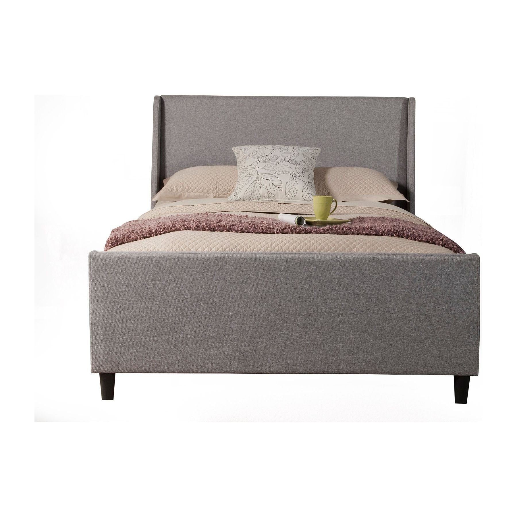 Amber Bed, Grey Linen - Image 2