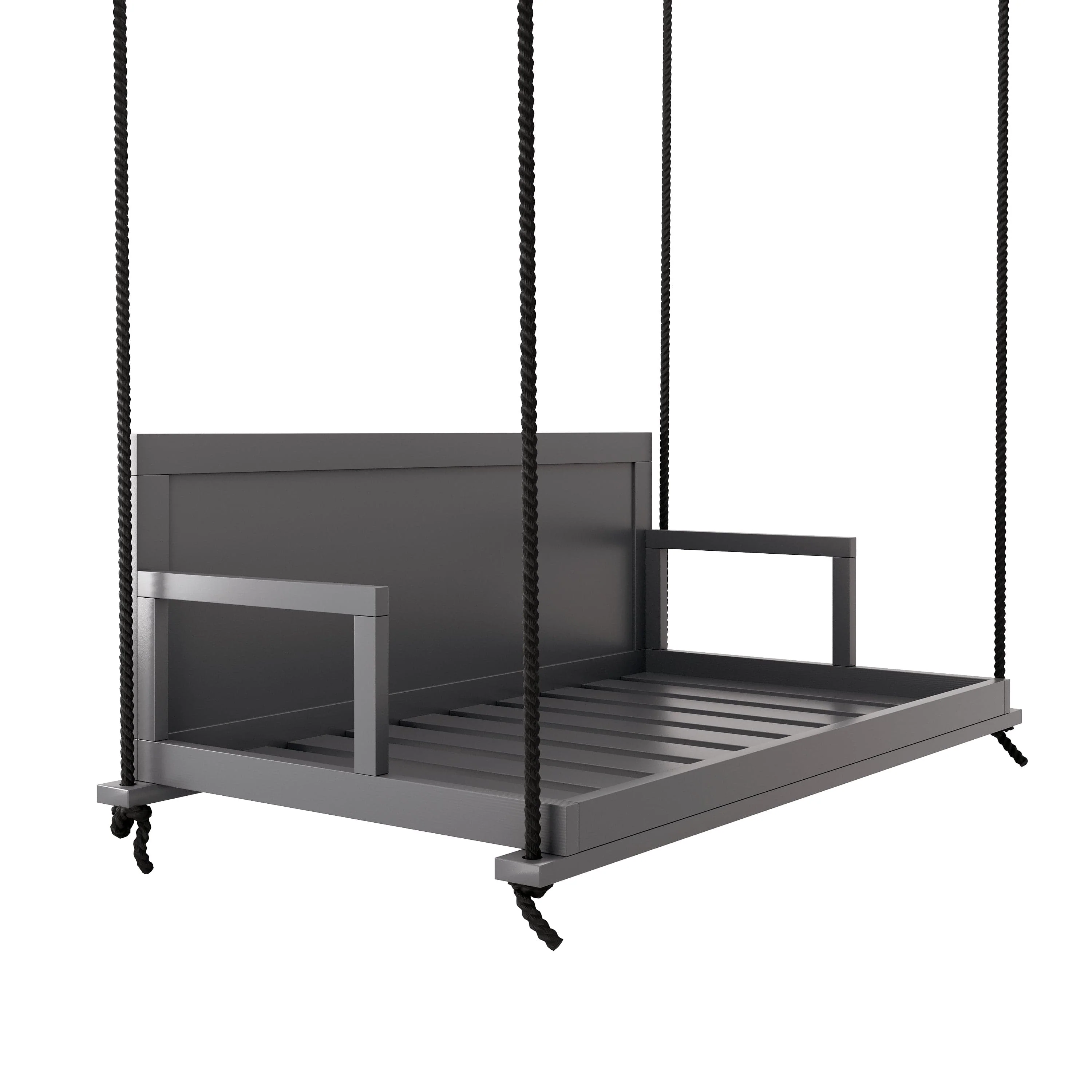 Amish Causal Stratford Porch Swing Bed in Dovetail Grey - Image 4