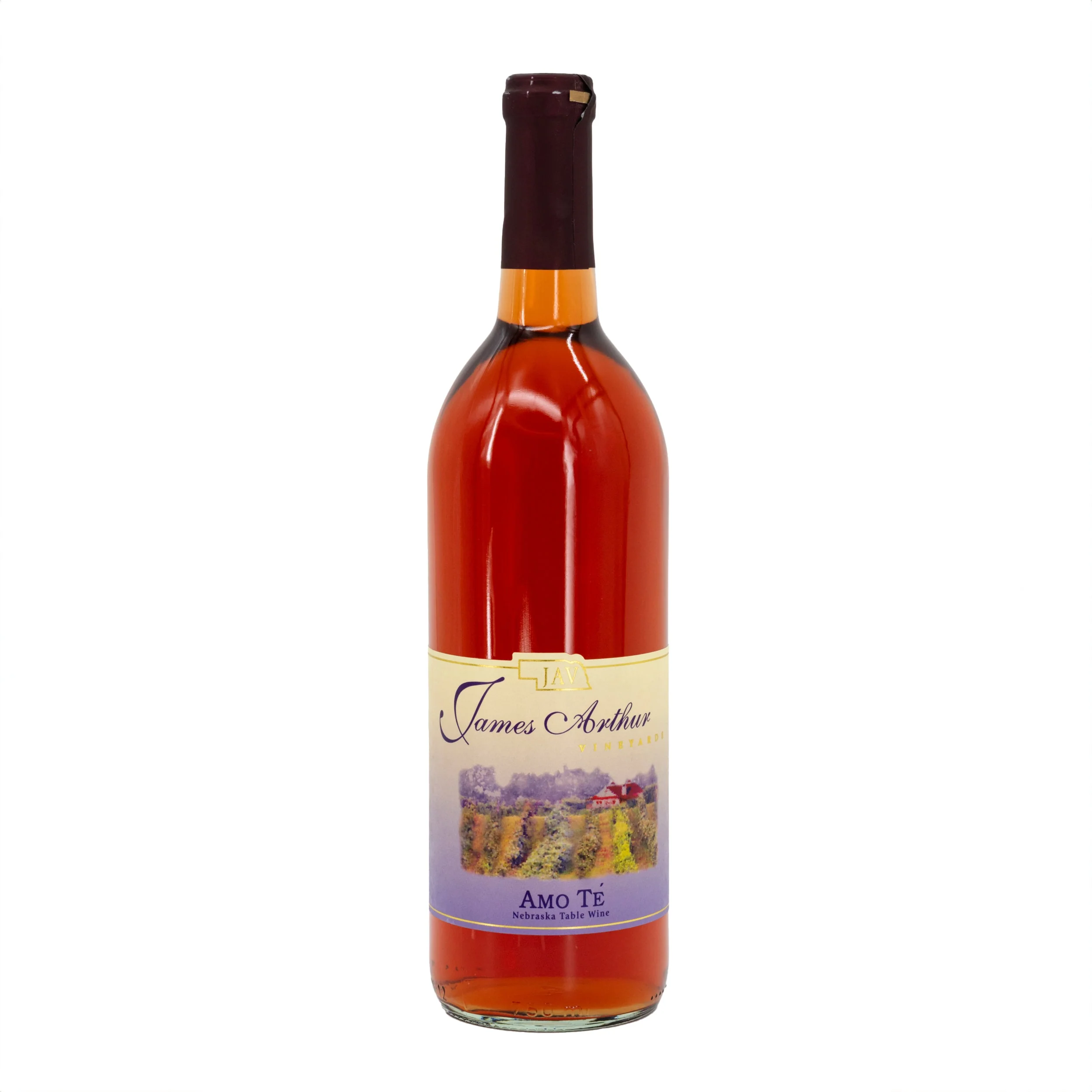 Amo Te' Blush Semi-Sweet Table Wine | James Arthur Vineyard - Image 2