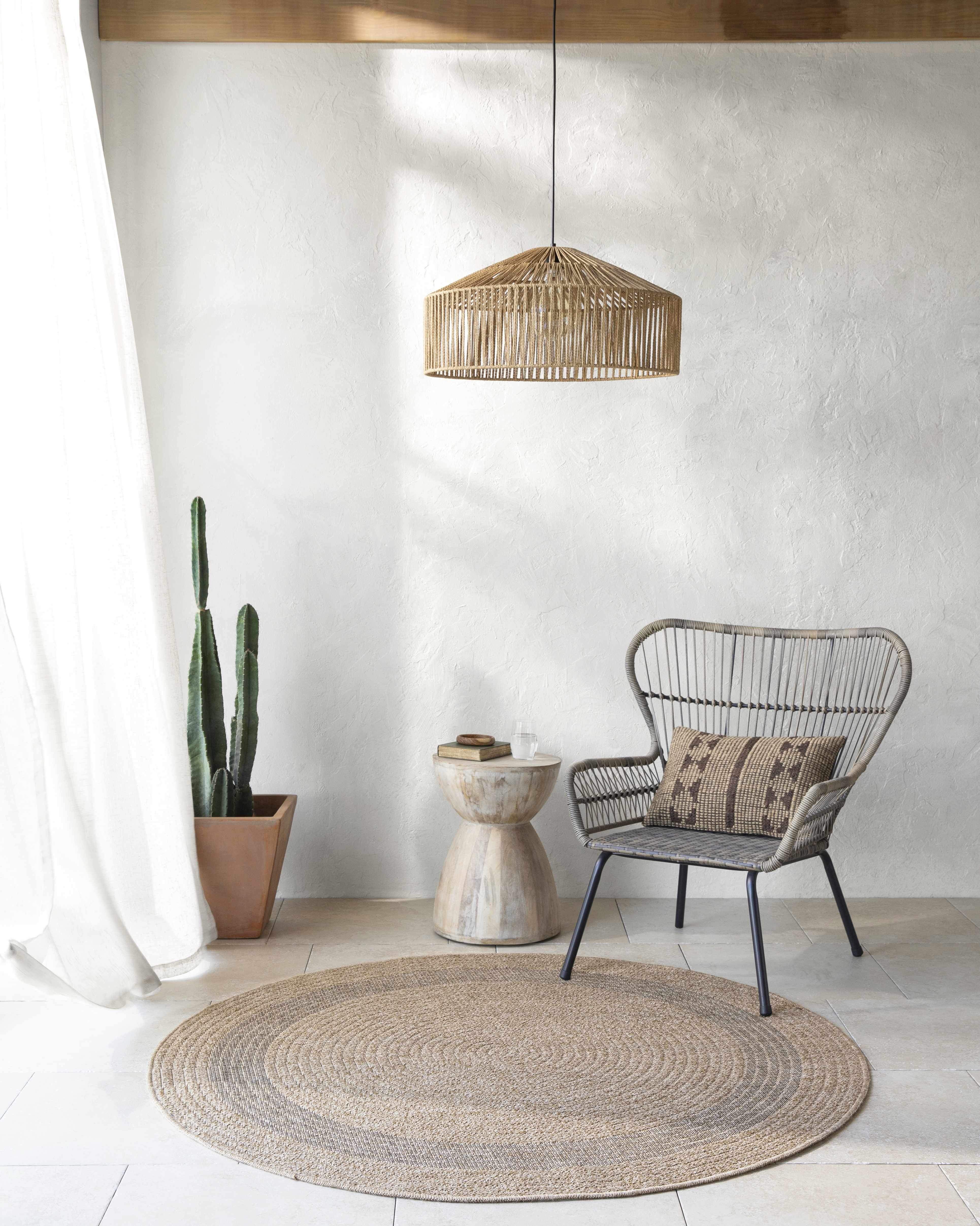 Andie Bordered Faux Jute Rug - Clearance - Image 2