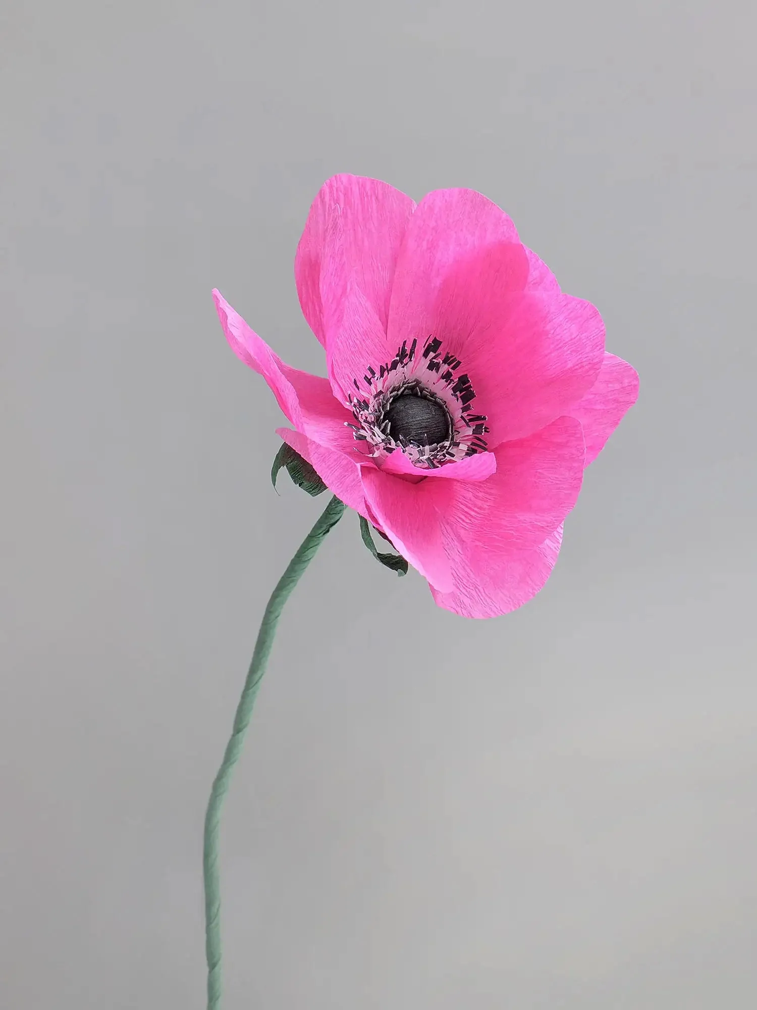 Anemone Single Stem | Handcrafted Paper Flower - Image 3