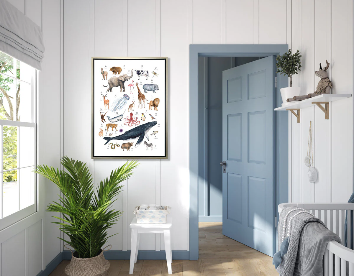 Animal Alphabet - Open Edition Canvas Print - Image 2