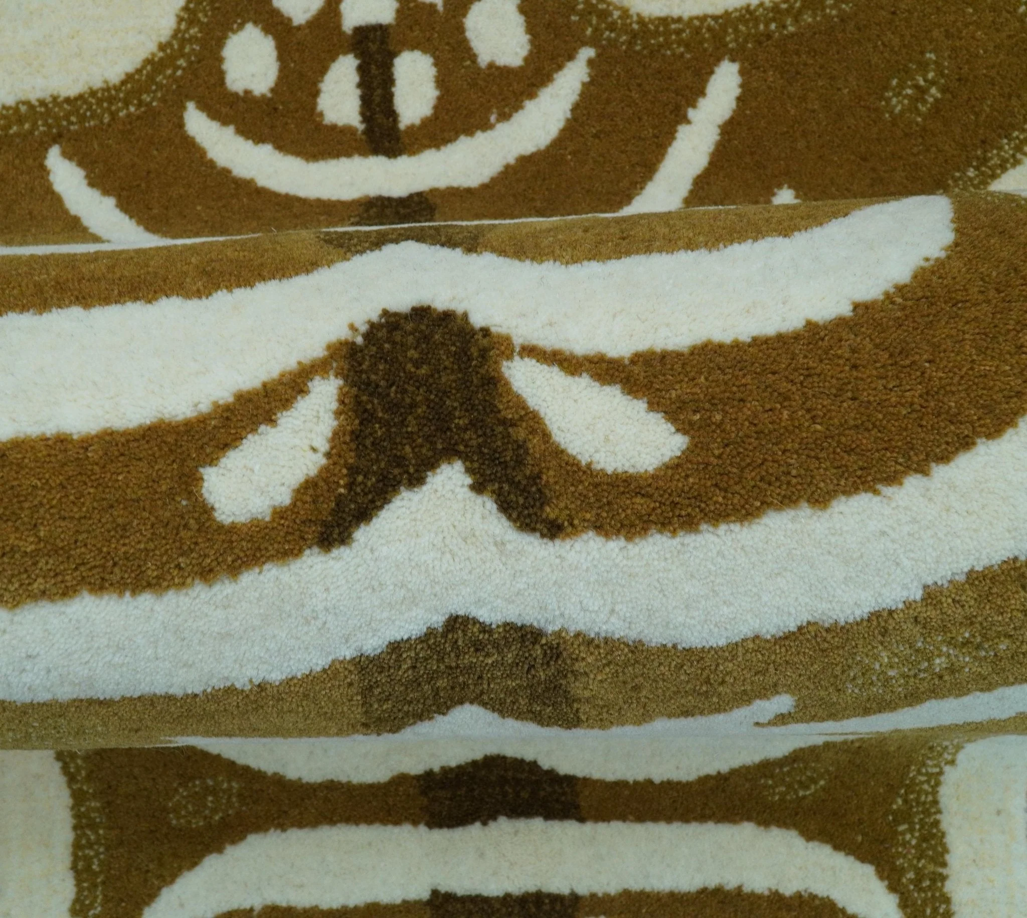 Animal Deer Brown Hand Tufted 3x5 Wool Area Rug - Image 5